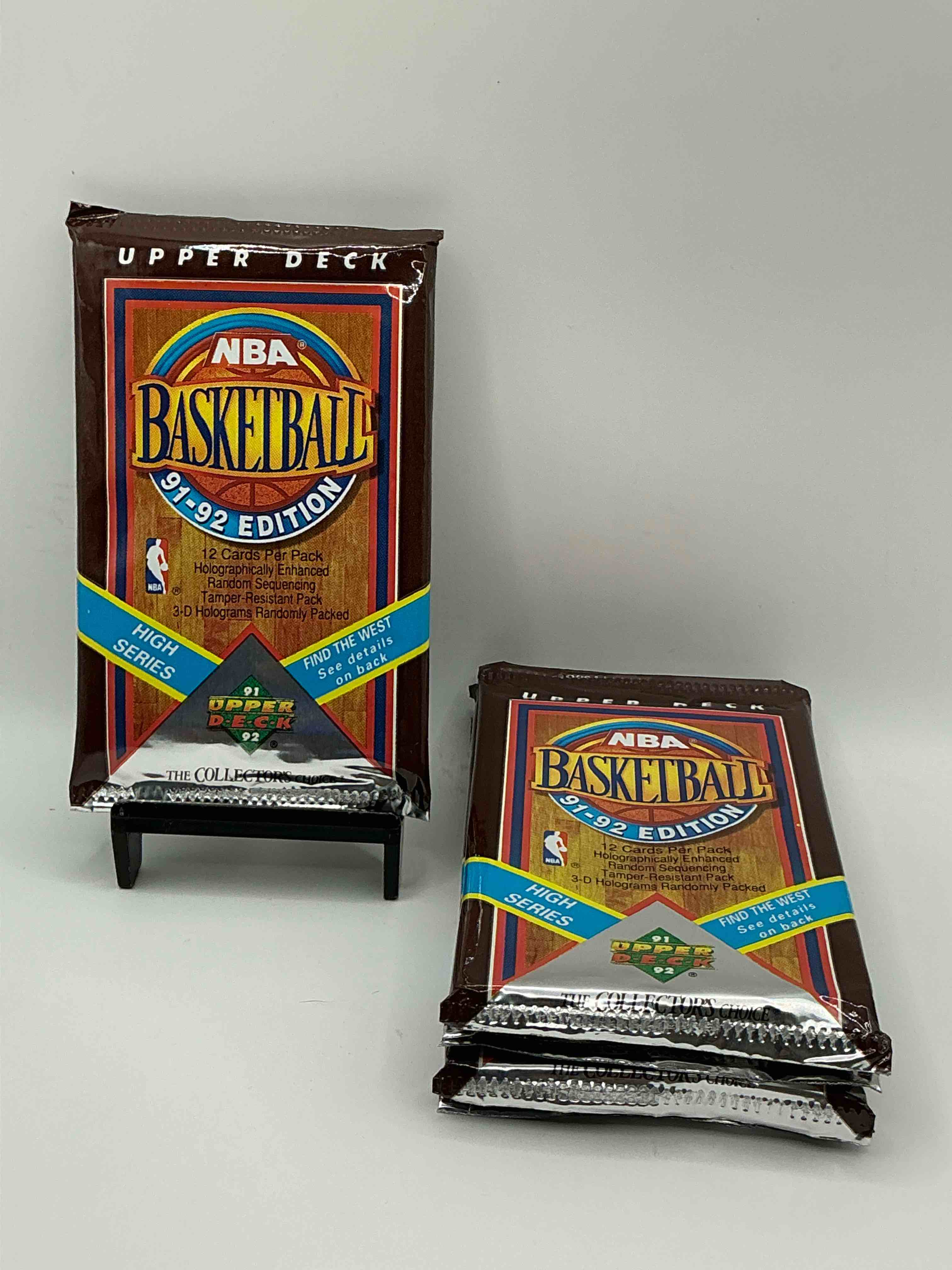 Wow, Find The West! 1991/92 HIGH SERIES Upper Deck NBA Basketball Sealed Pack, Direct From Original Sealed Retail Case! Potential To Find A Jerry West Signature Card Only In This High Series... Super Rare! Also Search For Valuable Michael Jordans & Too Many Great Cards To List! An Awesome Investment In Sports Card Memorabilia! You May Never See These Again, Super Rare!