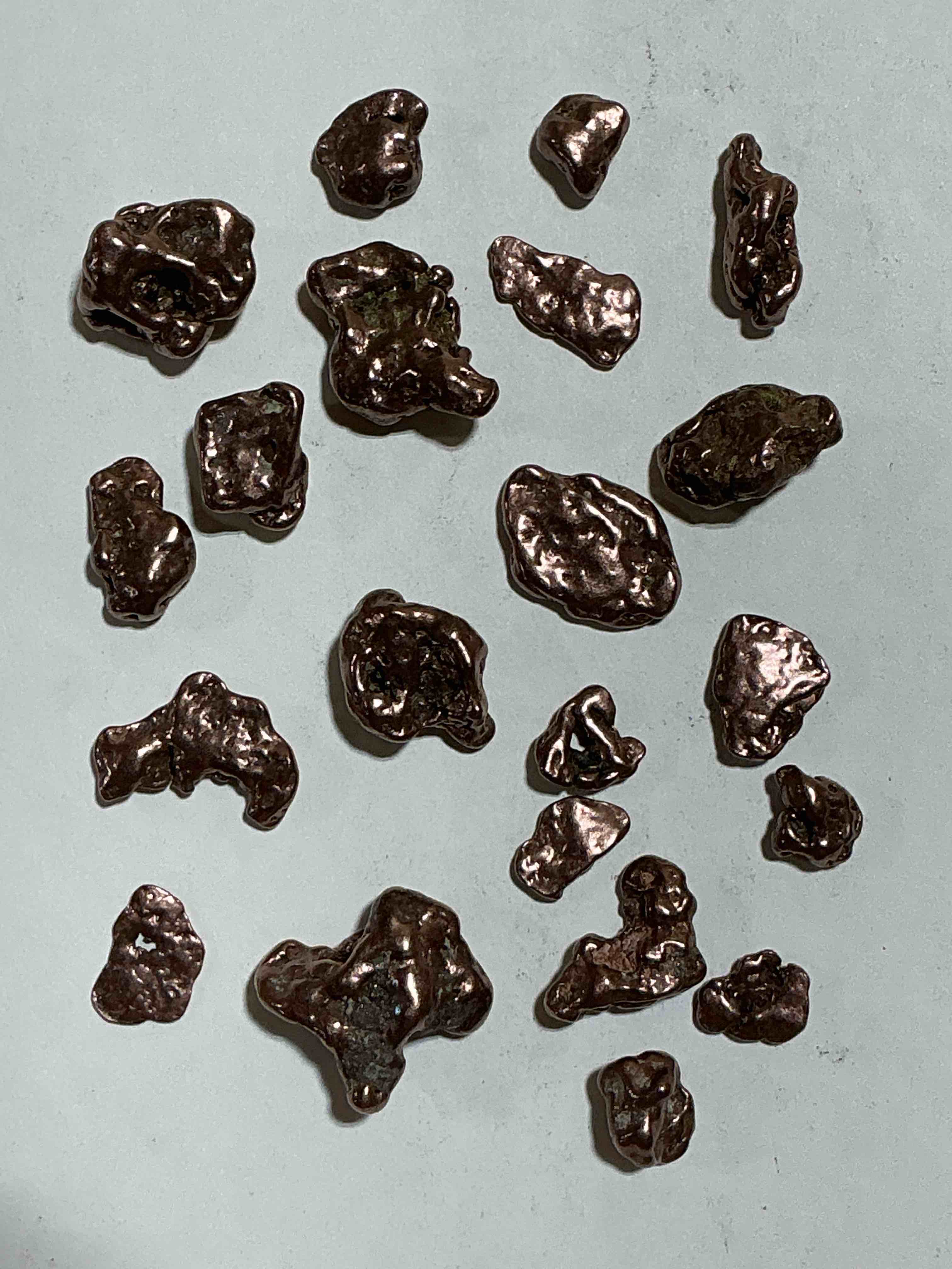 Copper Nuggets In Rare Form! Check Out These Rarely Seen Approximately .999 Copper Nuggets Direct From Prospecting In Copper Harbor, Michigan! Copper In Nugget Form Is Rarely Seen & Each Piece Is Completely Unique. A Great Investment In Fine U.S. Michigan Copper & Also Really Cool Conversation Pieces!