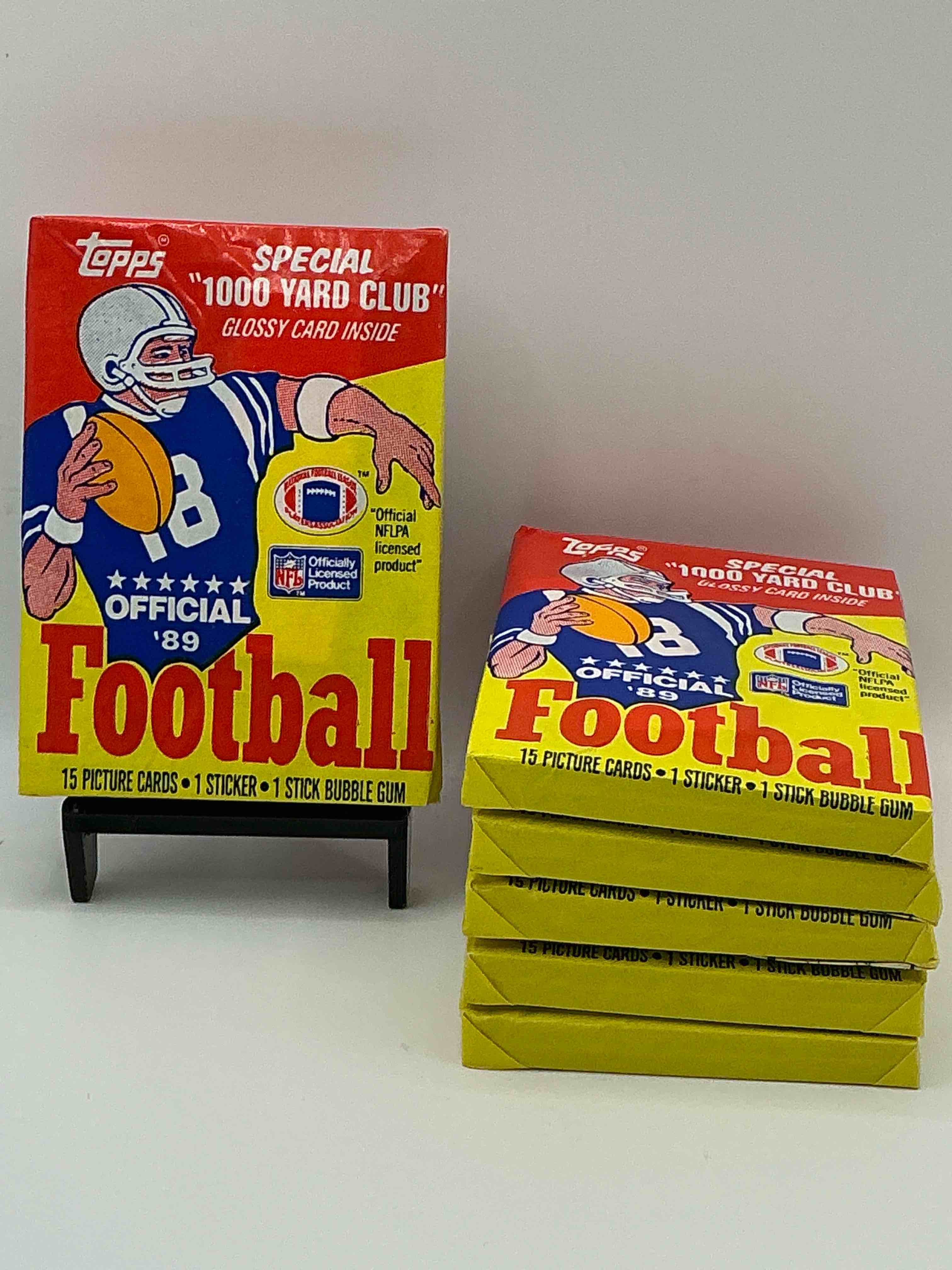 1989 Topps Football Unopened Sports Card Wax Packs! Straight From Original Box!Search For Deion Sanders Rookie Cards! Along With Valuable Jerry Rice, Bo Jackson & Other 80's Stars!