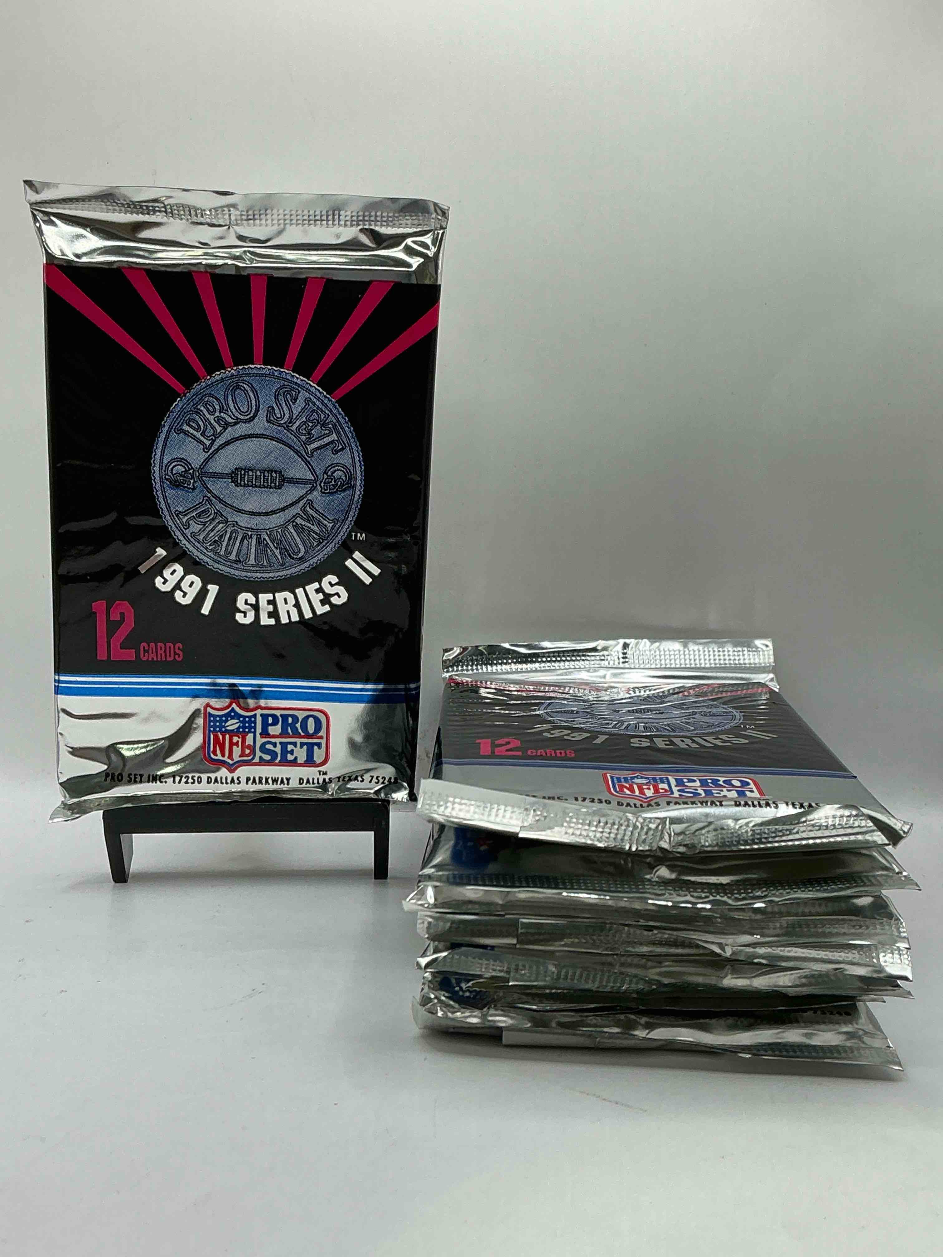 1991 Pro Set Platinum Edition Series II Unopened Packs! Search For Brett Favre Rookie & Bill Belichick Coach Rookie Card As Well As Santa Claus Card!