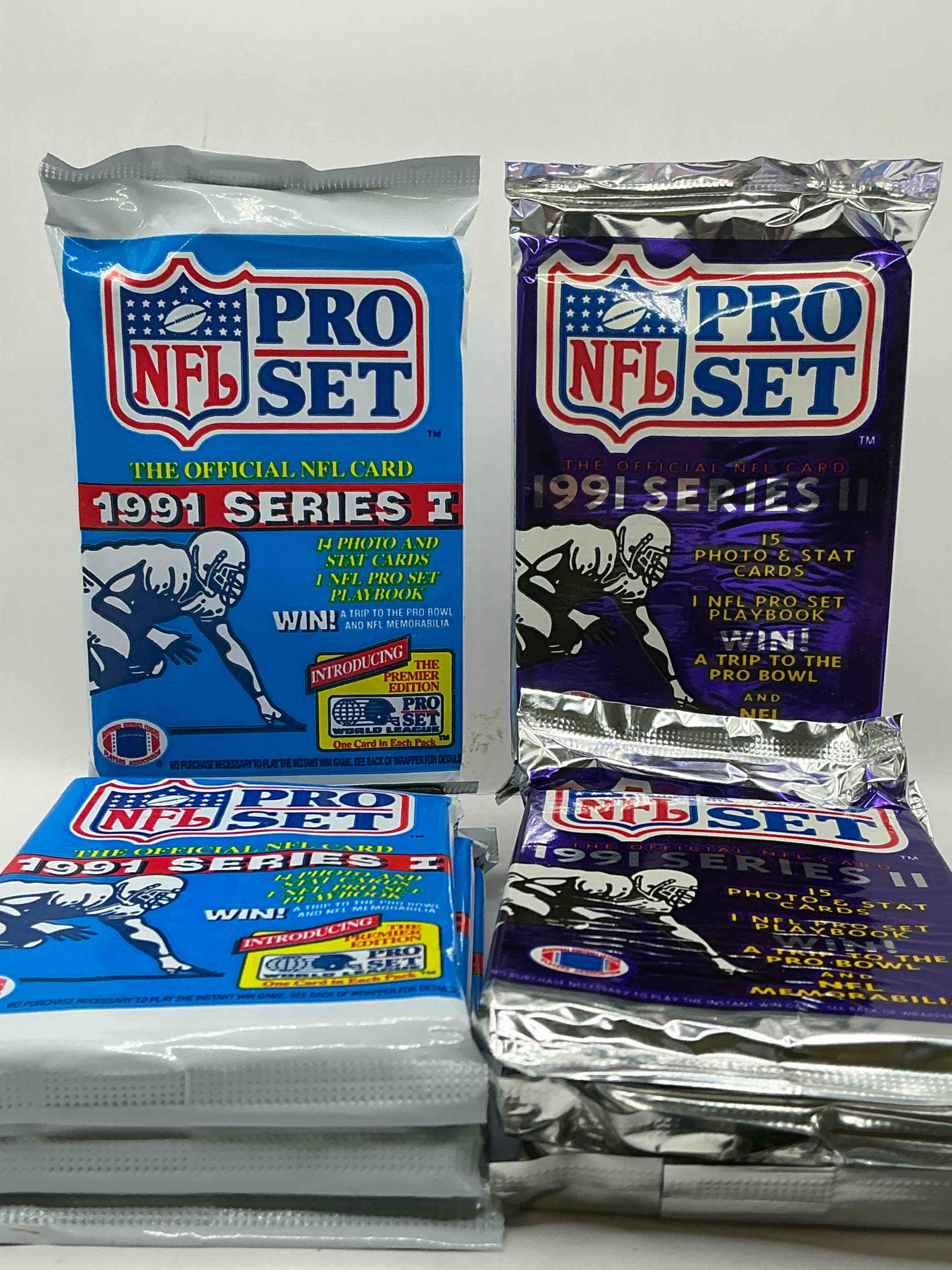 Wow! 1991 Pro Set Football Sealed Card Pack, Direct From Original Retail Case!Highly Sought After By Collectors As This Year Is Loaded With High Profile Cards!Search For Cards From Barry Sanders, Deion Sanders, Troy Aikman, Michael Irvin & Much More! Getting Hard To Find!