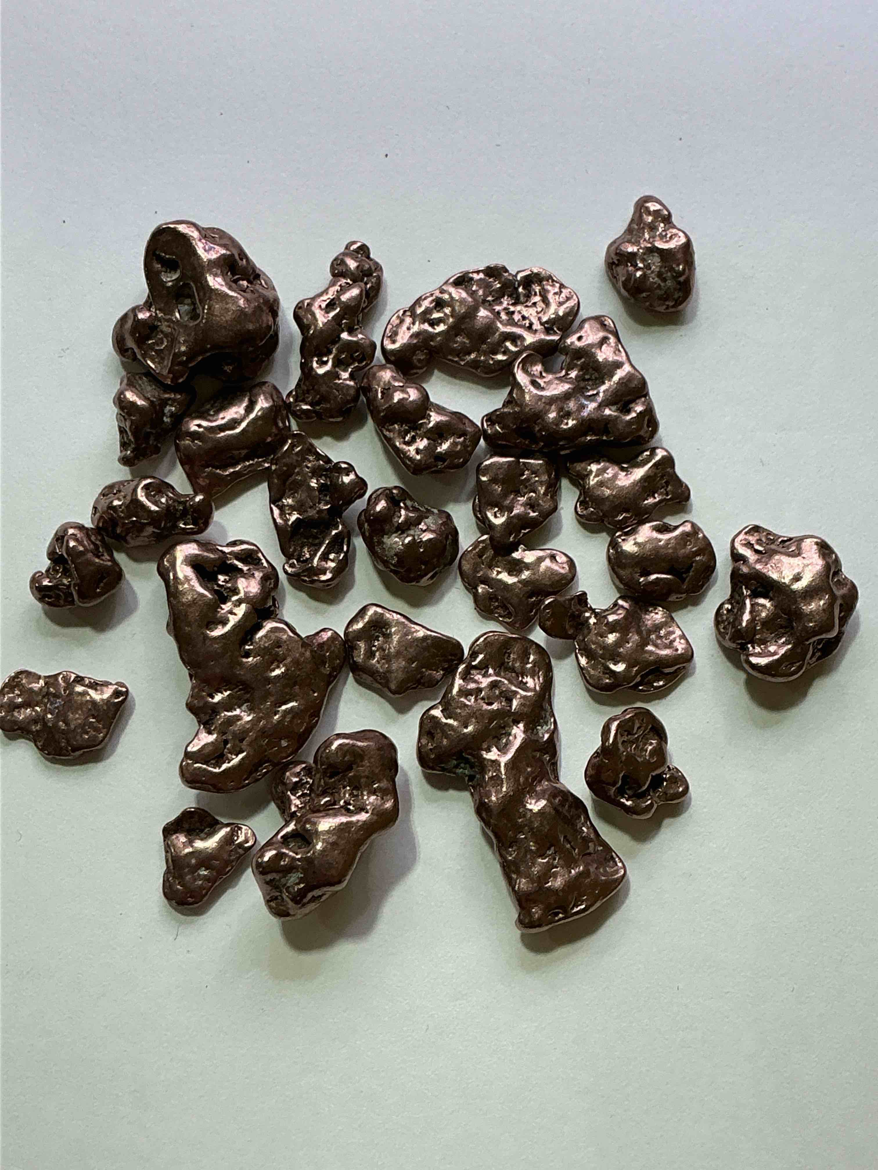 Copper Nuggets In Rare Form! Check Out These Rarely Seen Approximately .999 Copper Nuggets Direct From Prospecting In Copper Harbor, Michigan! Copper In Nugget Form Is Rarely Seen & Each Piece Is Completely Unique. A Great Investment In Fine U.S. Michigan Copper & Also Really Cool Conversation Pieces!