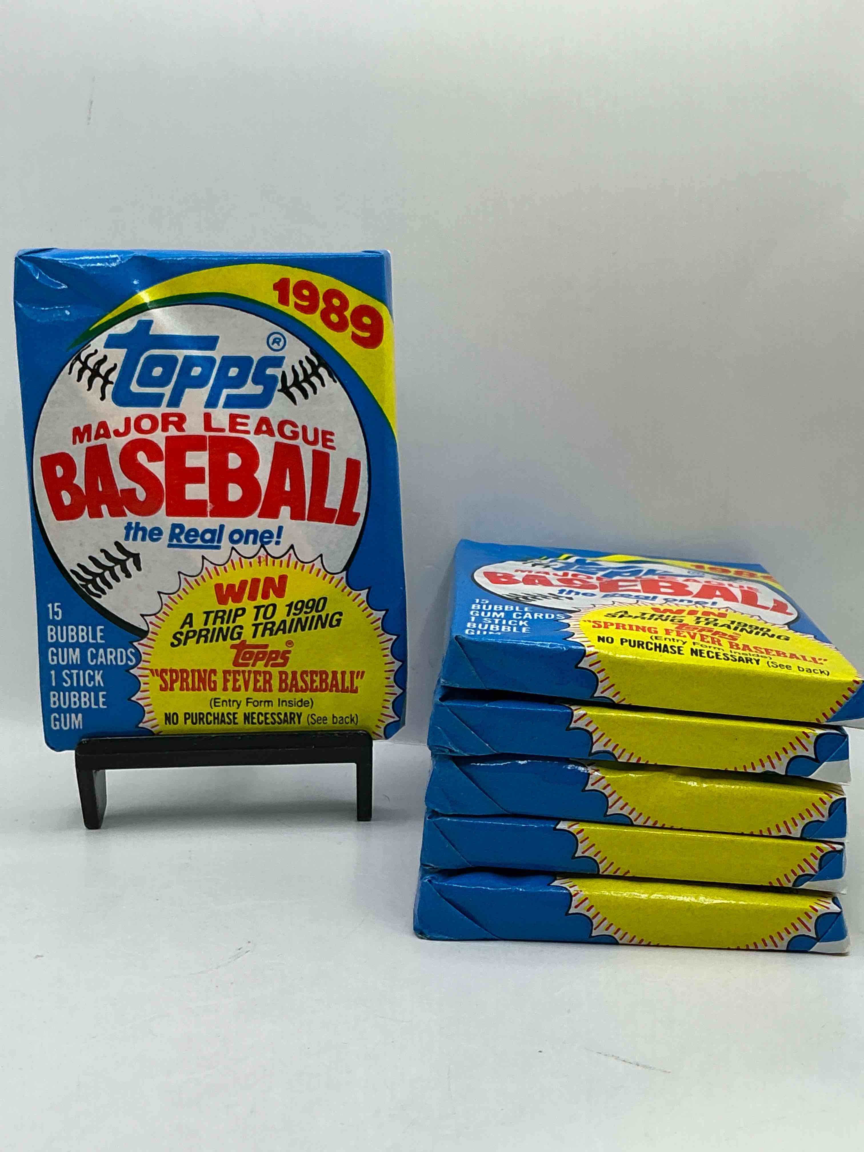 1989! bo jackson, deion sanders, don mattingly & more! insane 1989 topps baseball unopened sports card collectible wax packs! direct from original retail case! search for valuable randy johnson rookies!