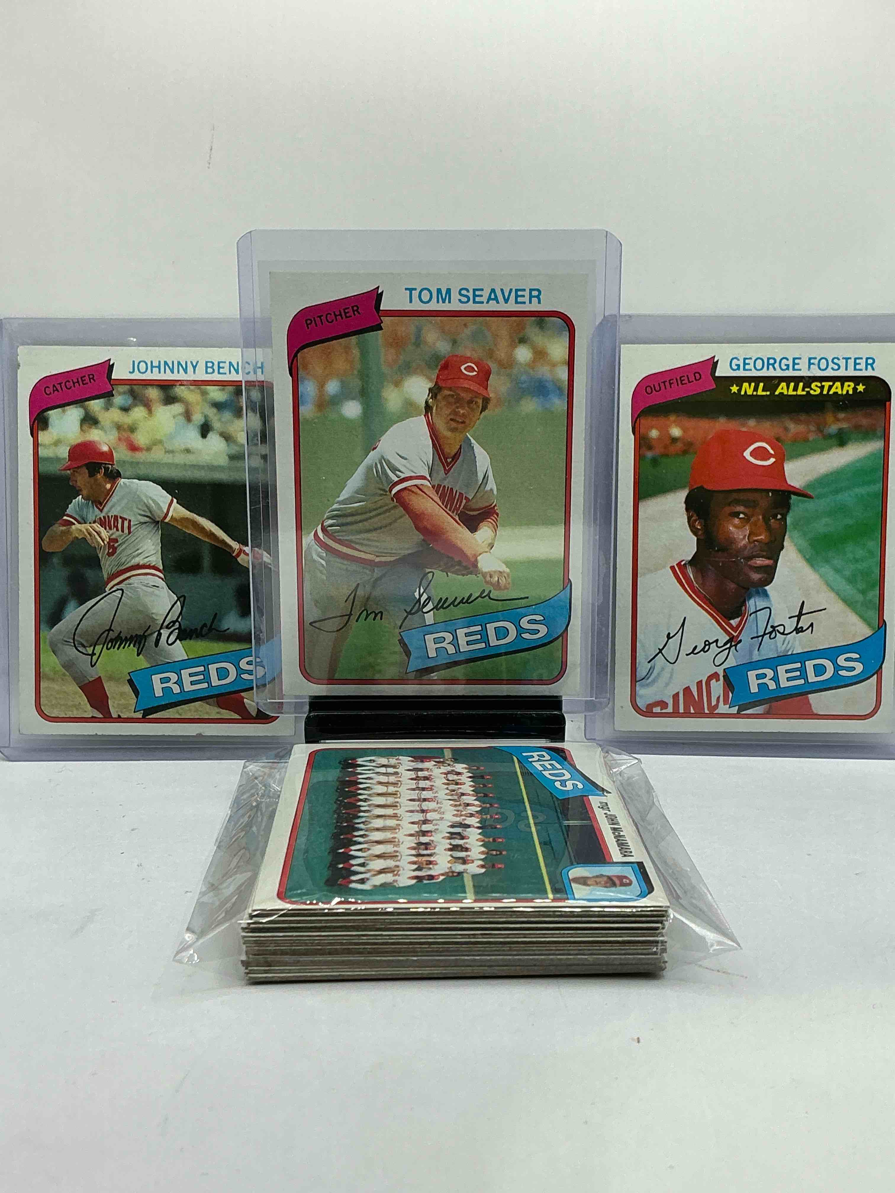 Tom Seaver, George Foster, Johnny Bench & More! 1980 Rare Reds Team Set! 25 Card Set! Legends, Heroes, Commons & More, All Cincinnati Reds!