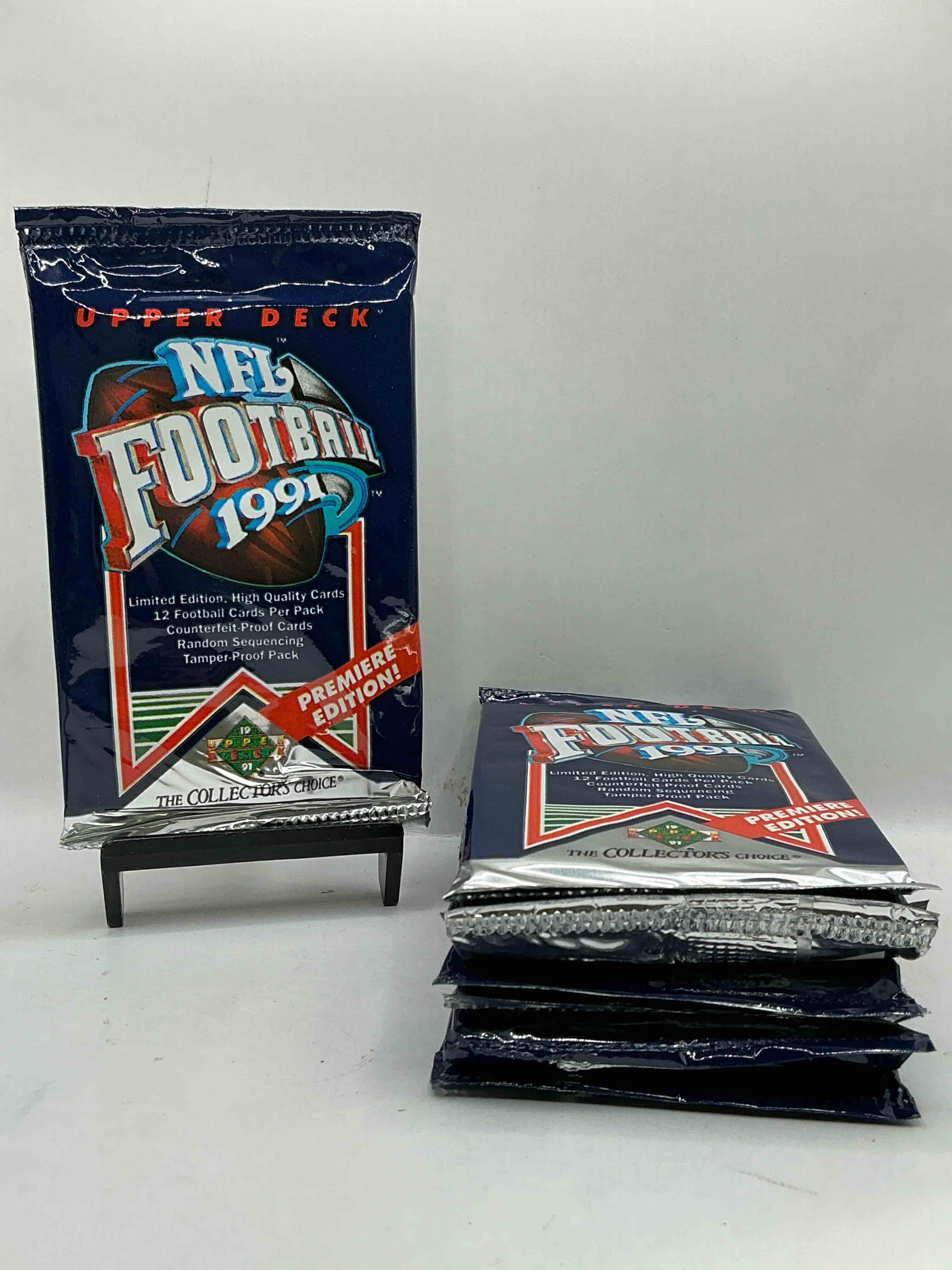 Rare & Vintage! 1991 Upper Deck Unopened NFL Football Packs! Direct From Original Box! Brett Favre Rookie Year! Search For Brett Favre Rookie & Other 80s Stars!