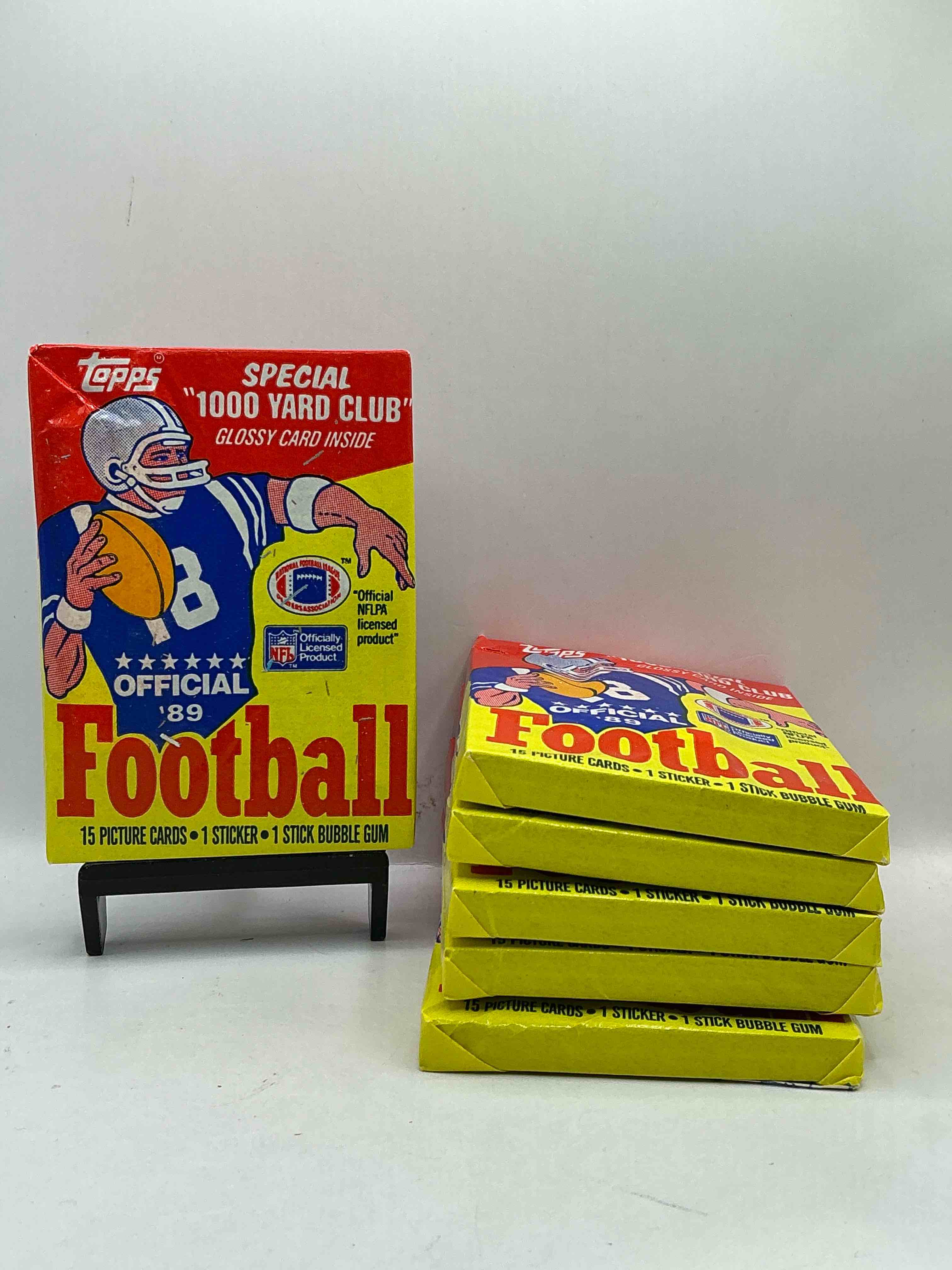 1989 Topps Football Unopened Sports Card Wax Packs! Straight From Original Box!Search For Deion Sanders Rookie Cards! Along With Valuable Jerry Rice, Bo Jackson & Other 80's Stars!