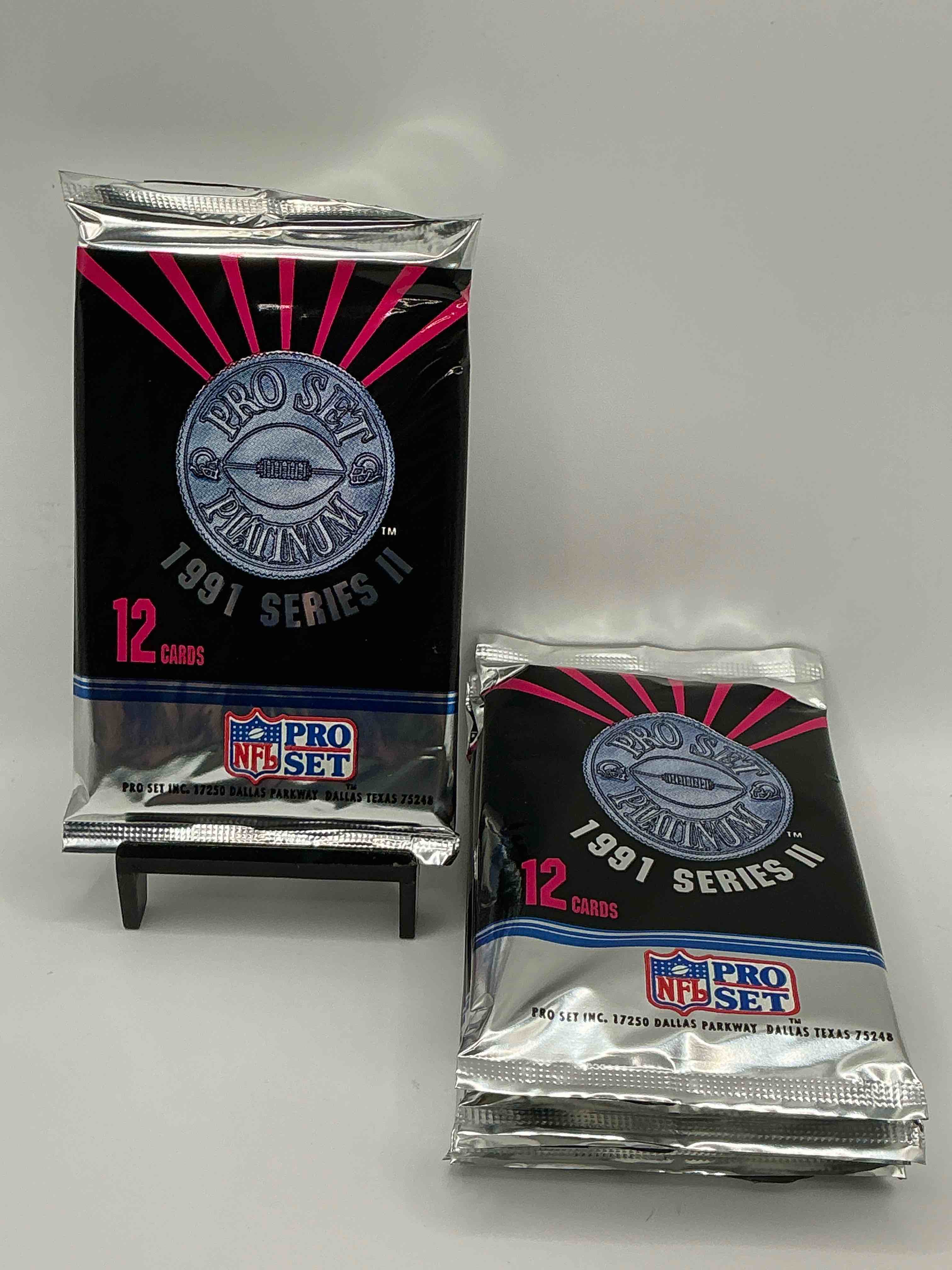 1991 Pro Set Platinum Edition Series II Unopened Packs! Search For Brett Favre Rookie & Bill Belichick Coach Rookie Card As Well As Santa Claus Card!