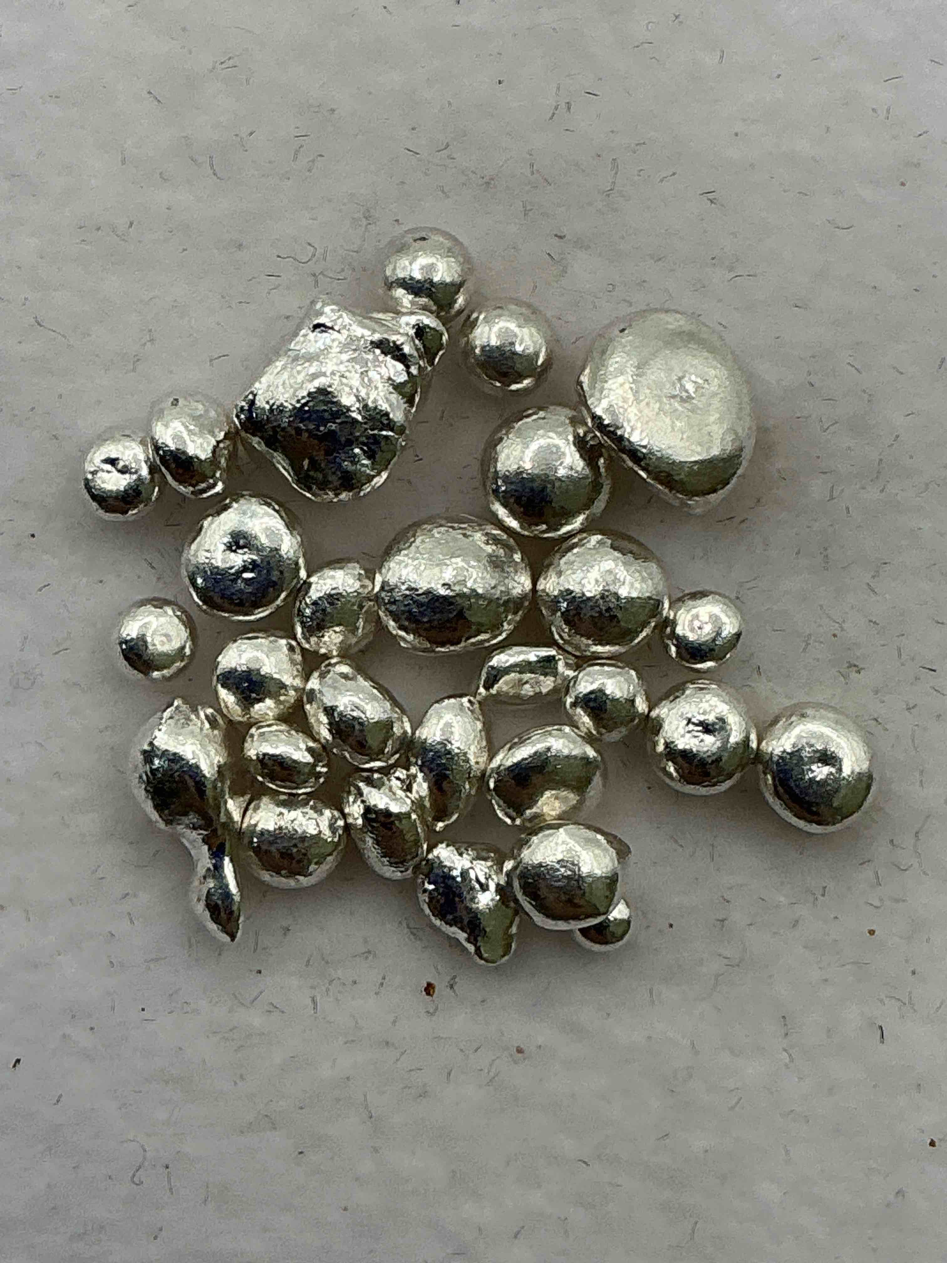 Silver Nuggets! .999 US Fine Silver, In Small Nugget Form! Total Weight Of All Nuggets In Lot Approximately 3 Grams, Bid Is Per Nugget! A Cool Way To Invest In Fine US Silver! Includes Collector Capsule!