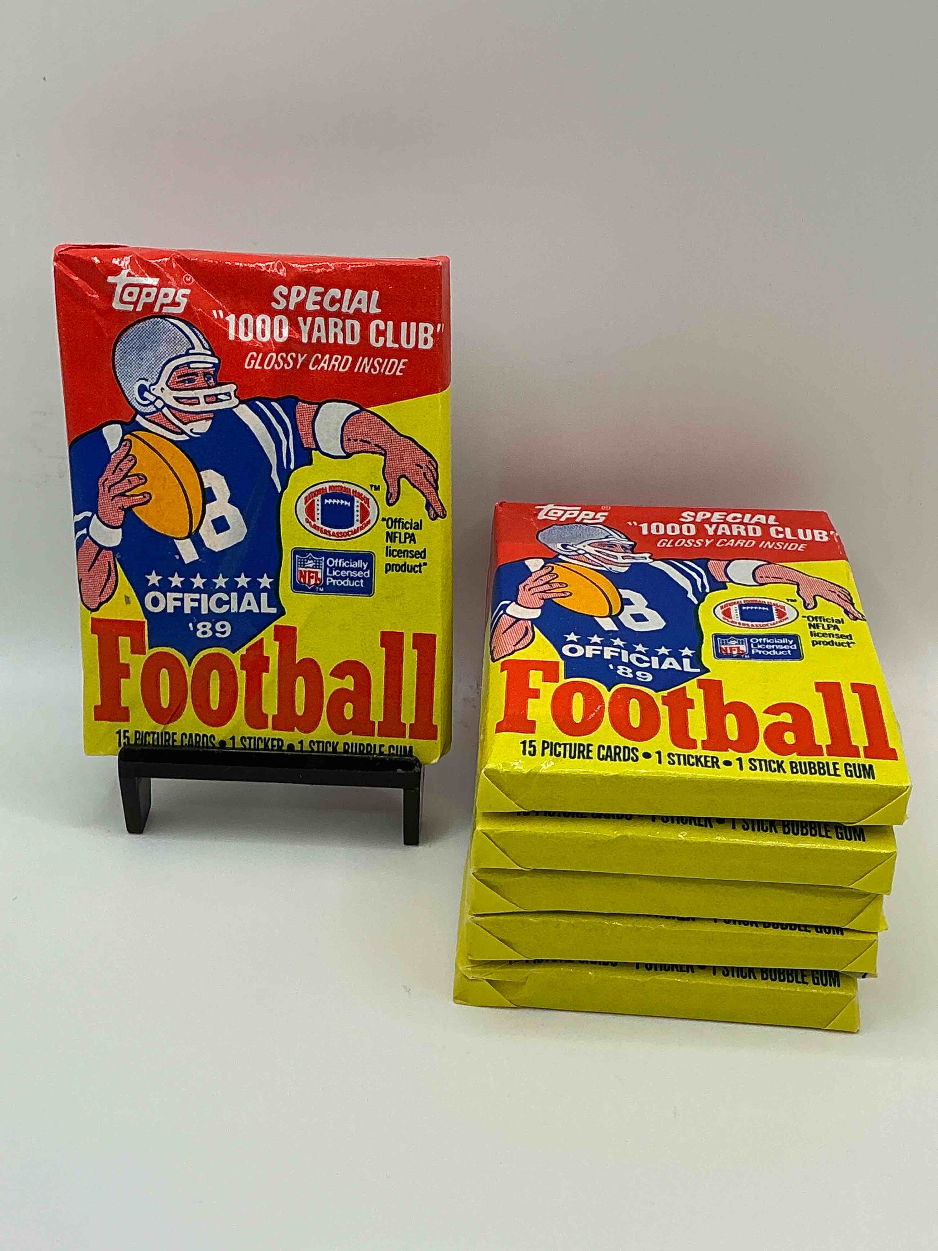1989 Topps Football Unopened Sports Card Wax Packs! Straight From Original Box!Search For Deion Sanders Rookie Cards! Along With Valuable Jerry Rice, Bo Jackson & Other 80's Stars!