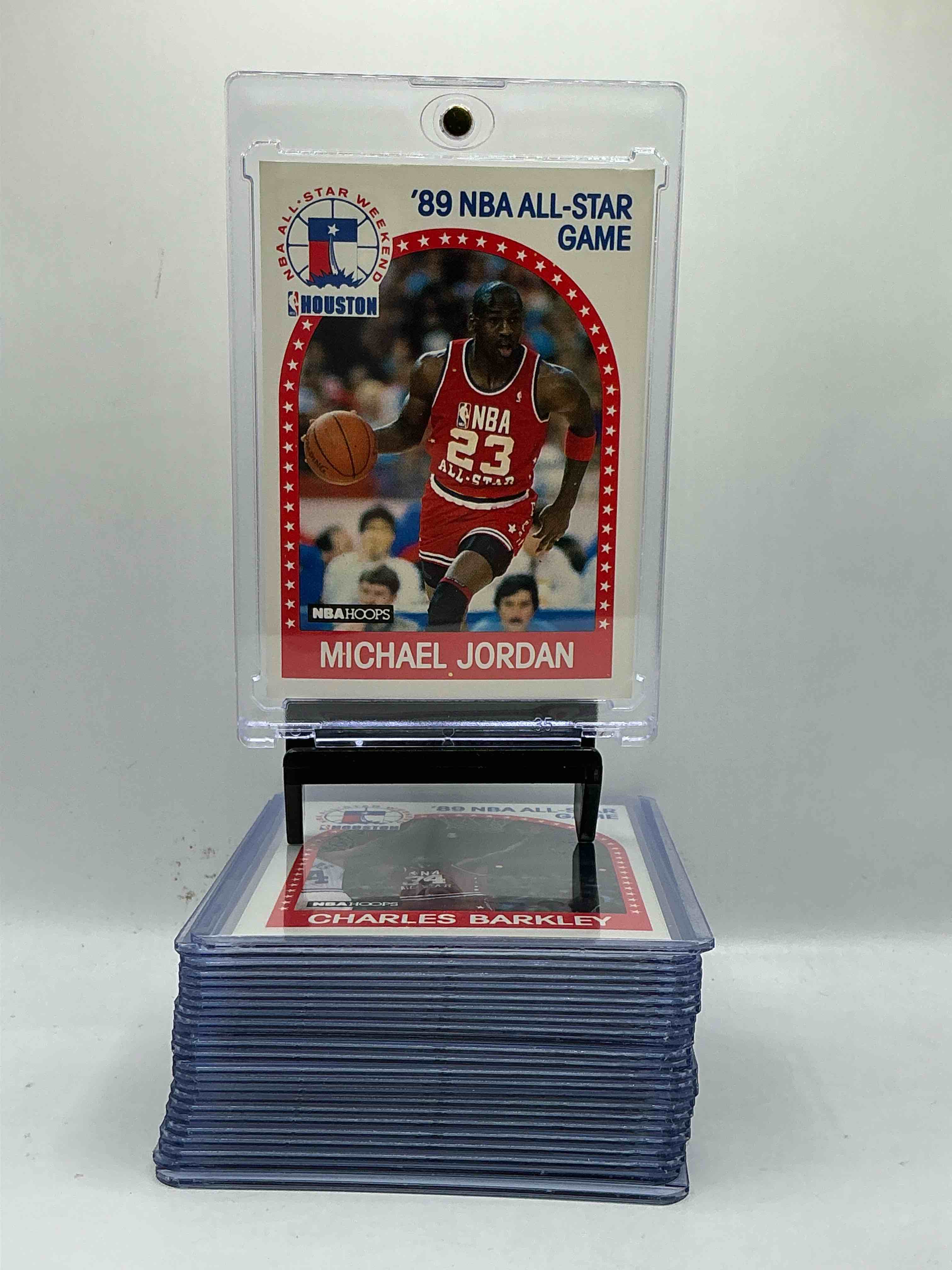 1989 NBA Hoops All Star 24 Card Set! Wow! The Best Players From The Year!Michael Jordan, Karl Malone, Magic Johnson, Akeem Olajuwon, Tom Chambers, Charles Barkley, Chris Mullin, Patrick Ewing, Dale Ellis, Isiah Thomas & More! Wow!