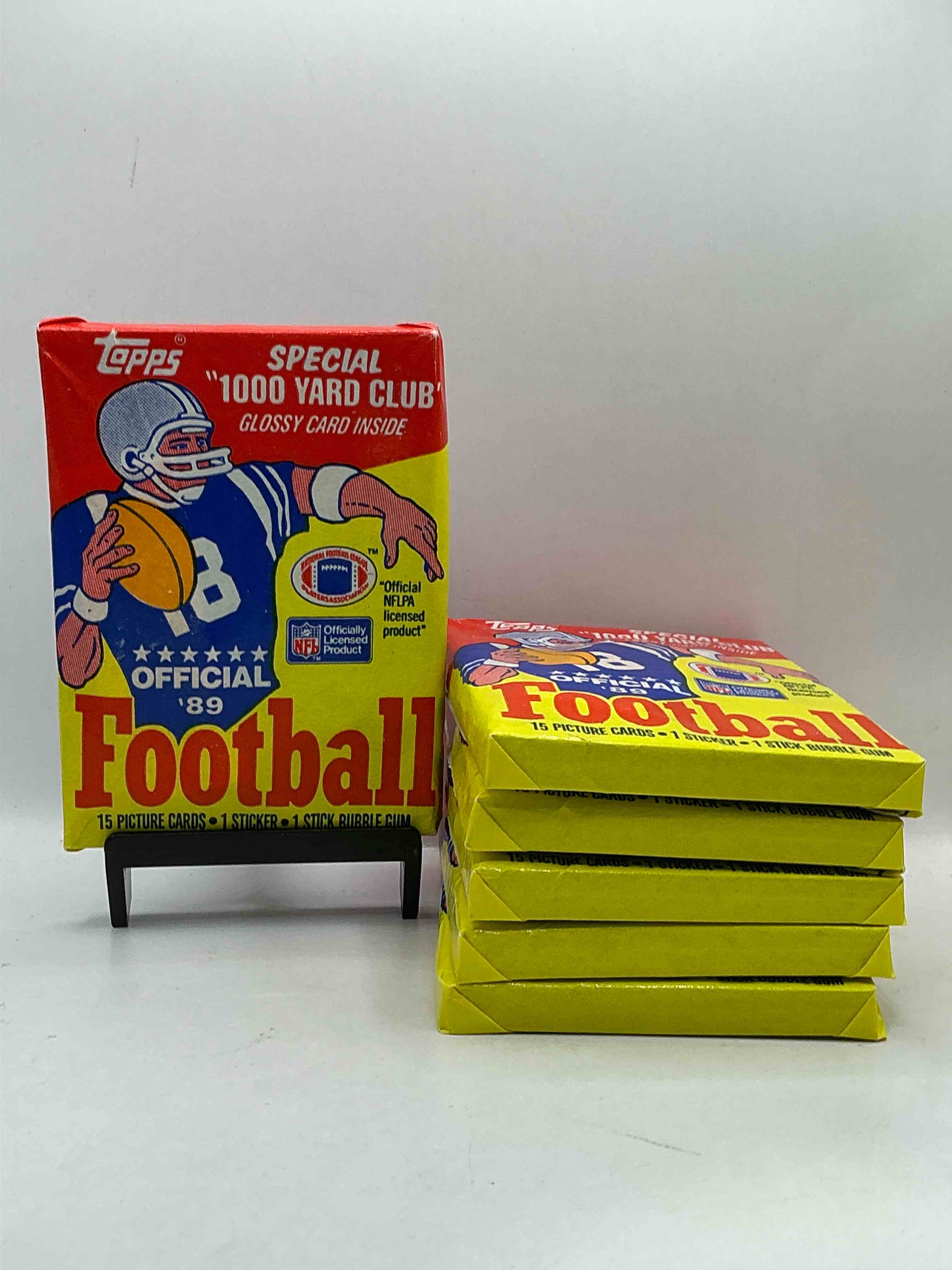 1989 Topps Football Unopened Sports Card Wax Packs! Straight From Original Box!Search For Deion Sanders Rookie Cards! Along With Valuable Jerry Rice, Bo Jackson & Other 80's Stars!