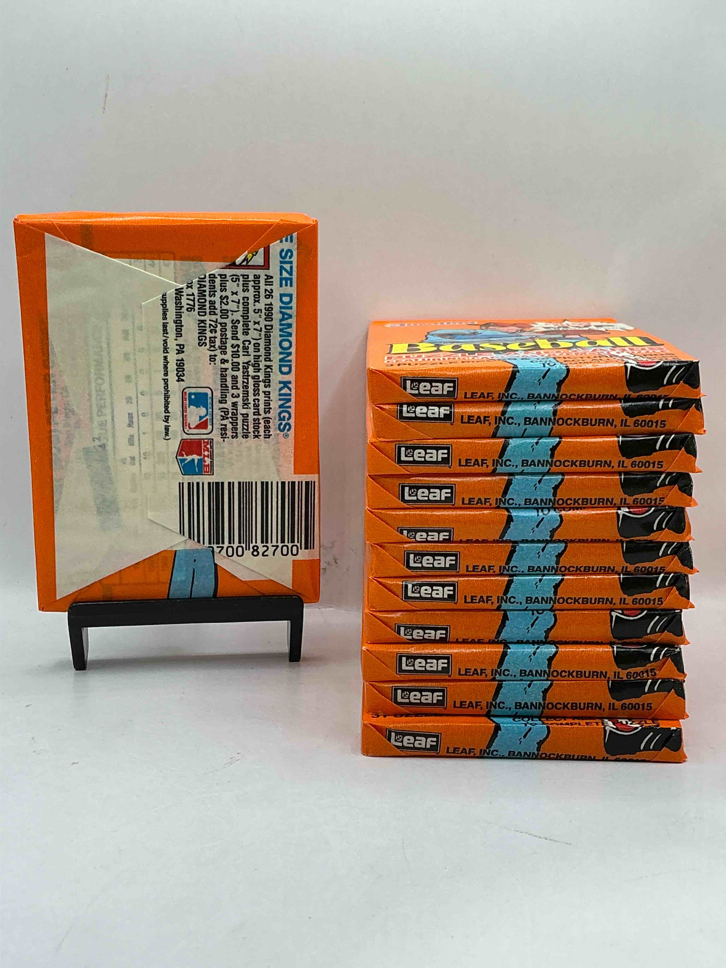 Condition photo showing New/Like New for Diamond Kings Ken Griffey Jr!? 1990 Donruss Baseball Unopened Wax Packs! Hard To Find! Straight From Original Box! Search For Possible Juan Gonzalez Rookie Card!As Well As Valuable Ken Griffey Jr. Cards!