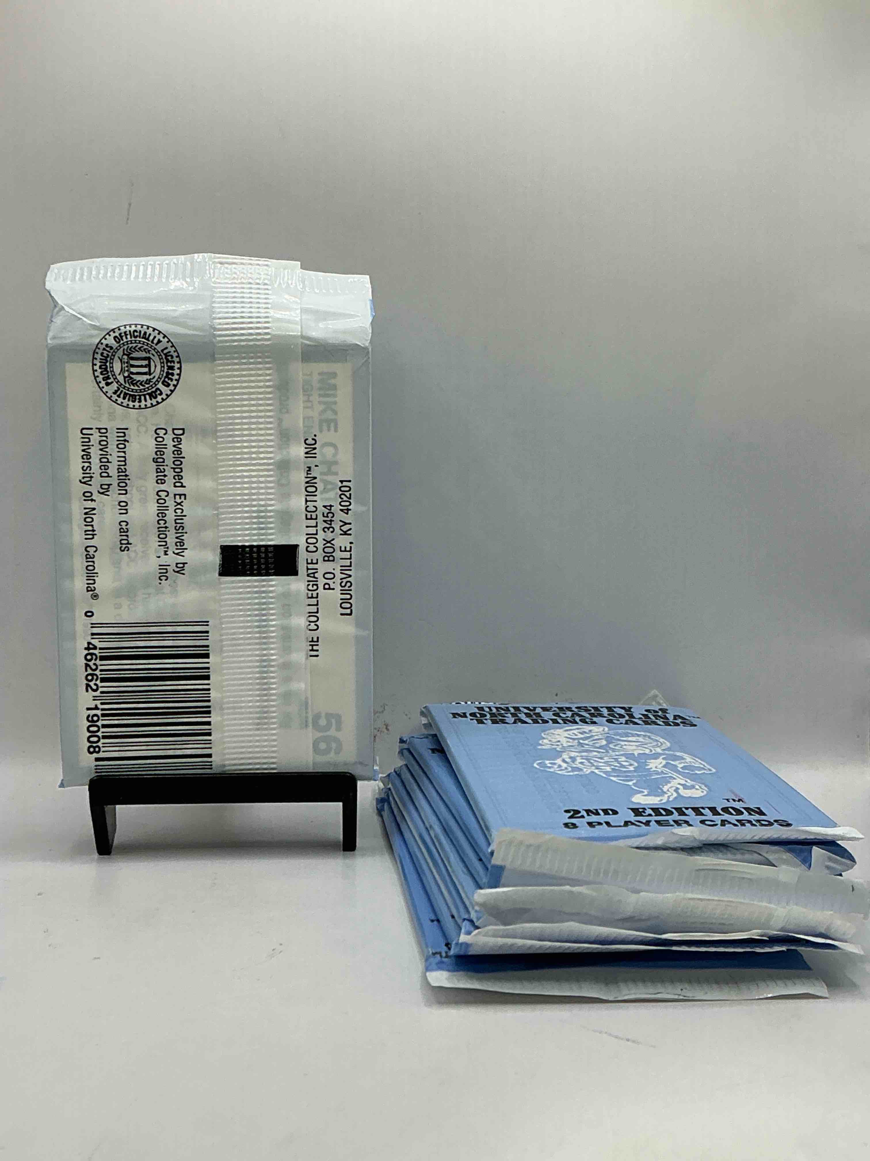 Condition photo showing New/Like New for Michael Jordan! 1990 University Of North Carolina Trading Cards 2nd Edition 8 Cards Per Pack! Look For The GOAT Michael Jordan Cards, Maybe Even More Than One! Only One Way To Find Out!