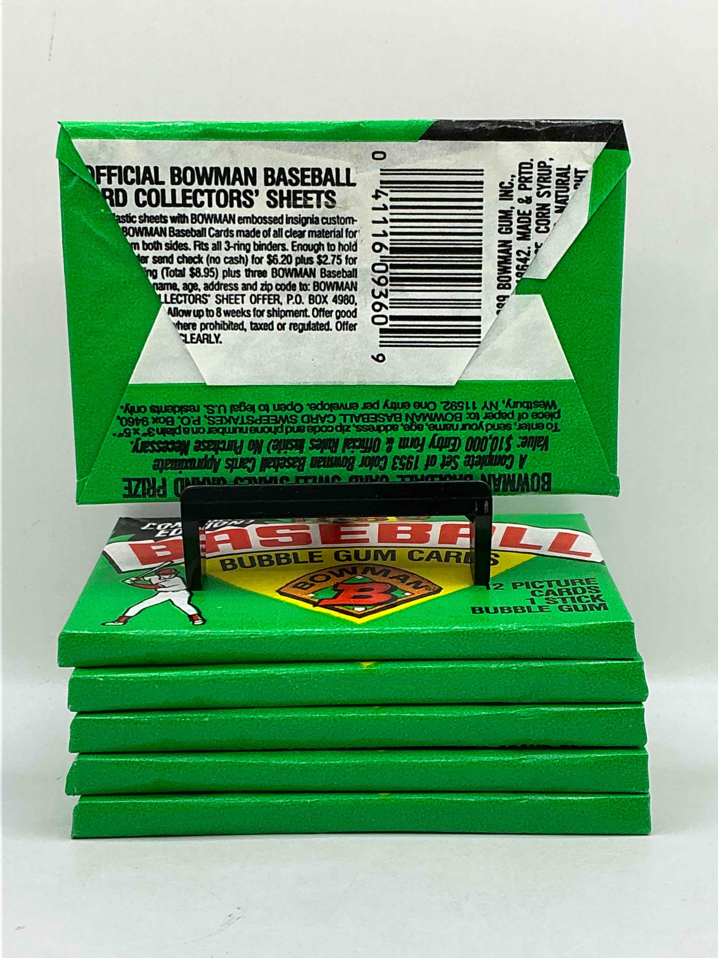 Condition photo showing New/Like New for 1989 Bowman Comeback Edition Baseball Cards! Direct From Original Box! Search For Ken Griffey Jr. Rookie Card & Valuable Bo Jackson & Nolan Ryan Cards!