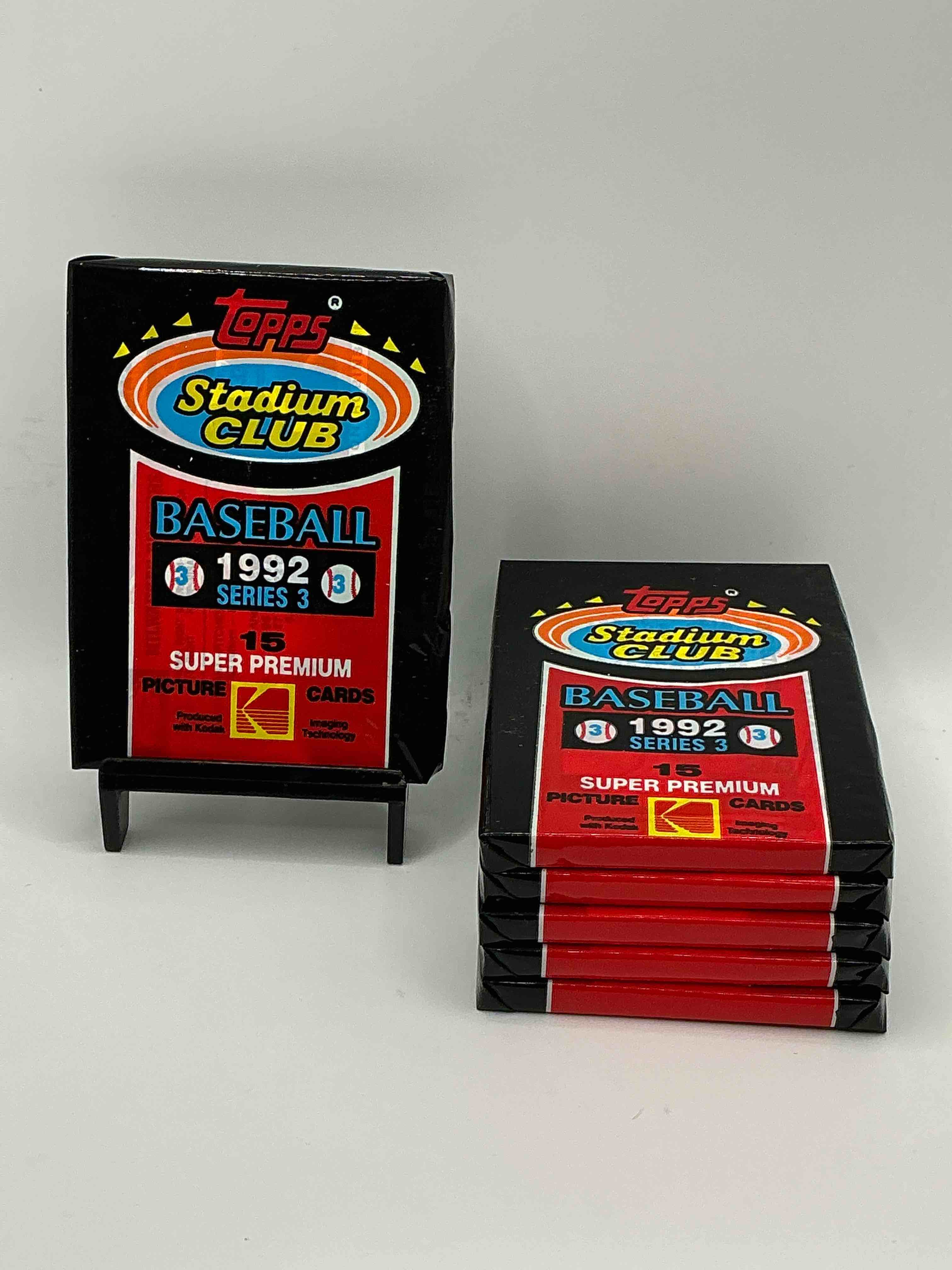 Ken Griffey Jr!? Frank Thomas!? Baseball Insanity! 1992 Topps Stadium Club Baseball Series III Unopened Packs, Direct From Box! 15 Premium Baseball Cards In Each Pack! Search For Griffey Jr, Nolan Ryan, Frank Thomas & So Much More!Search For 1980's Stars & Hall Of Famers!