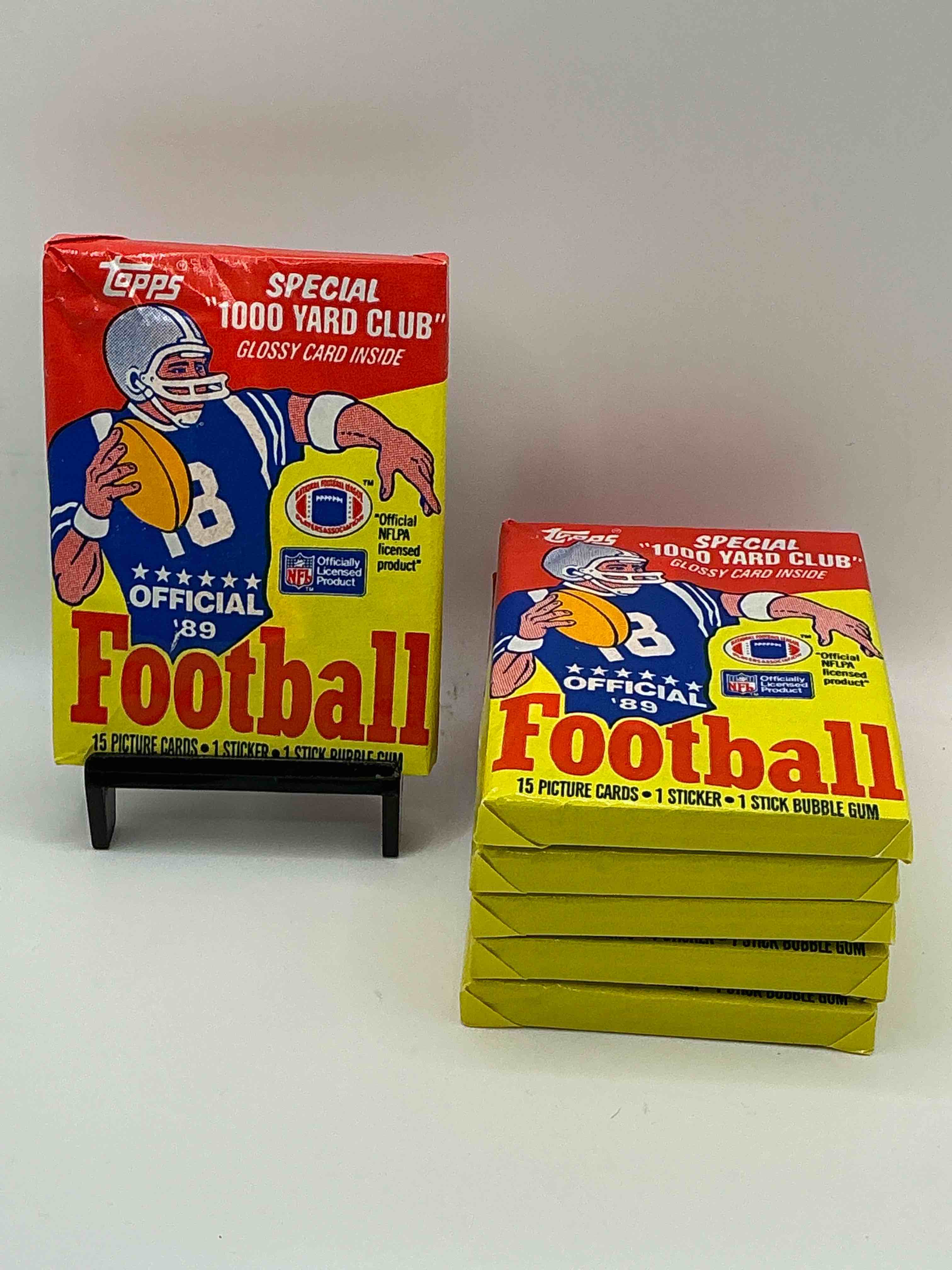 1989 Topps Football Unopened Sports Card Wax Packs! Straight From Original Box!Search For Deion Sanders Rookie Cards! Along With Valuable Jerry Rice, Bo Jackson & Other 80's Stars!