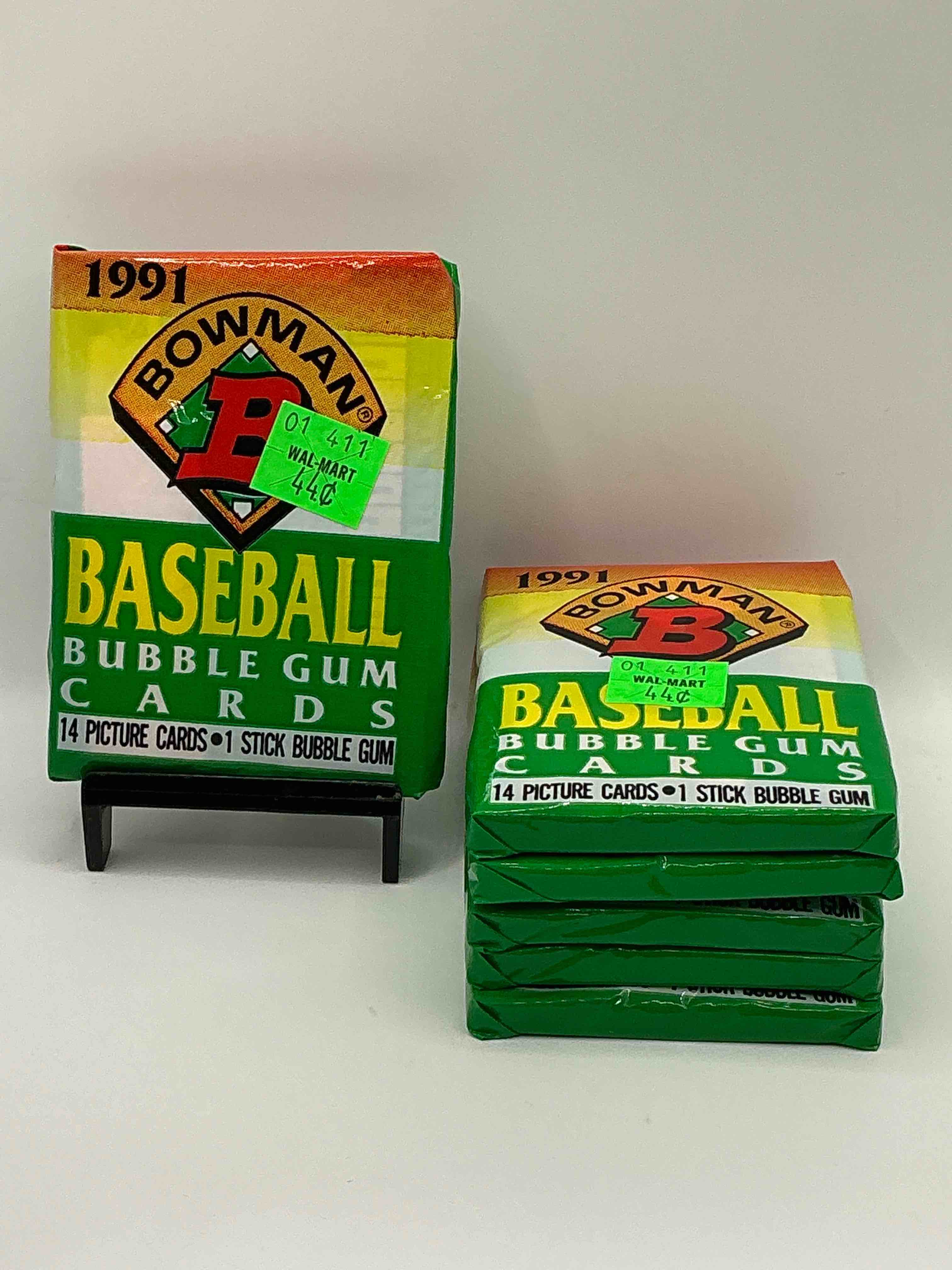 1991 bowman baseball unopened wax packs, direct from original retail casel search for early barry bonds, ken griffey jr. & more!