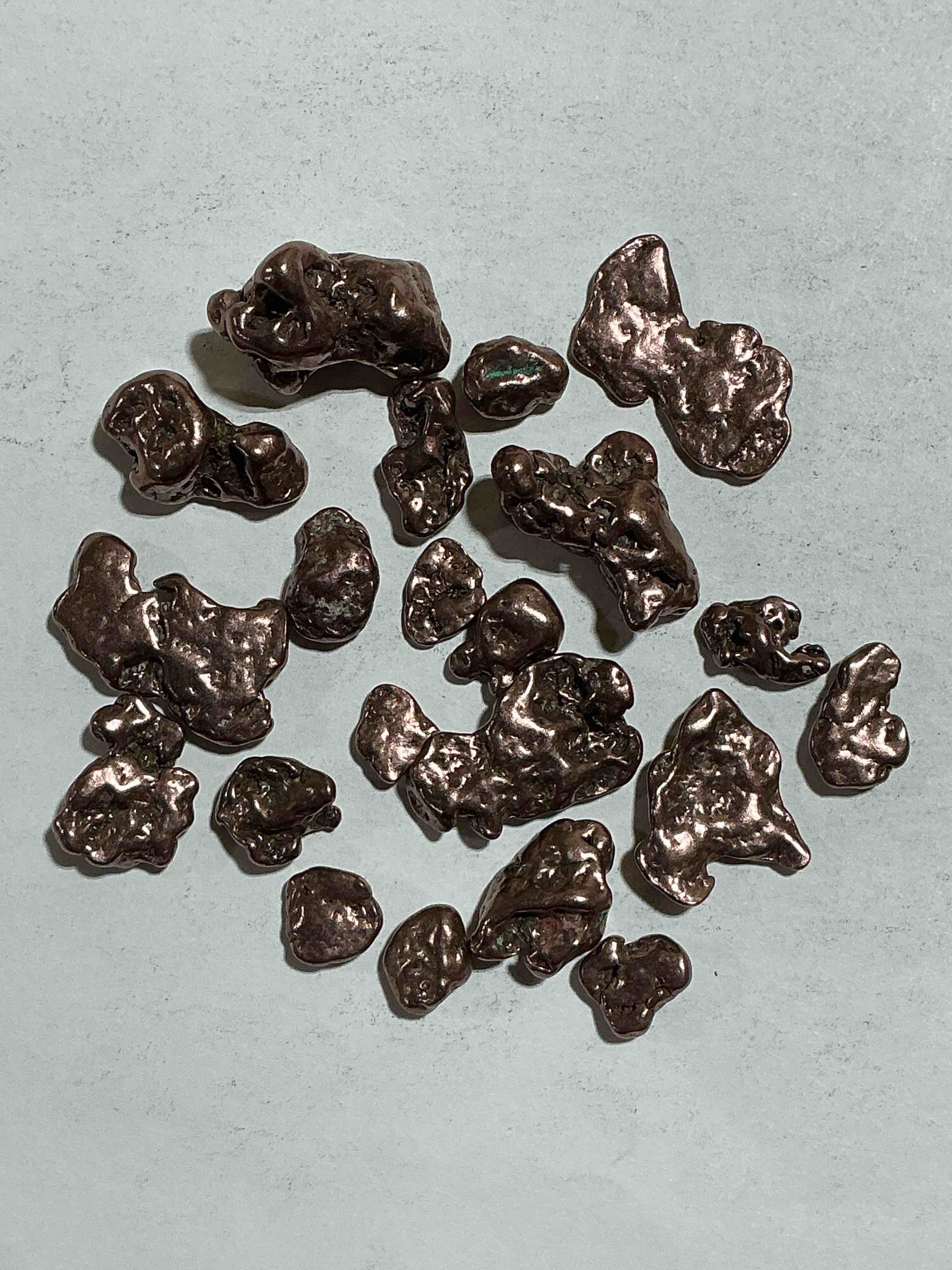 Copper Nuggets In Rare Form! Check Out These Rarely Seen Approximately .999 Copper Nuggets Direct From Prospecting In Copper Harbor, Michigan! Copper In Nugget Form Is Rarely Seen & Each Piece Is Completely Unique. A Great Investment In Fine U.S. Michigan Copper & Also Really Cool Conversation Pieces!