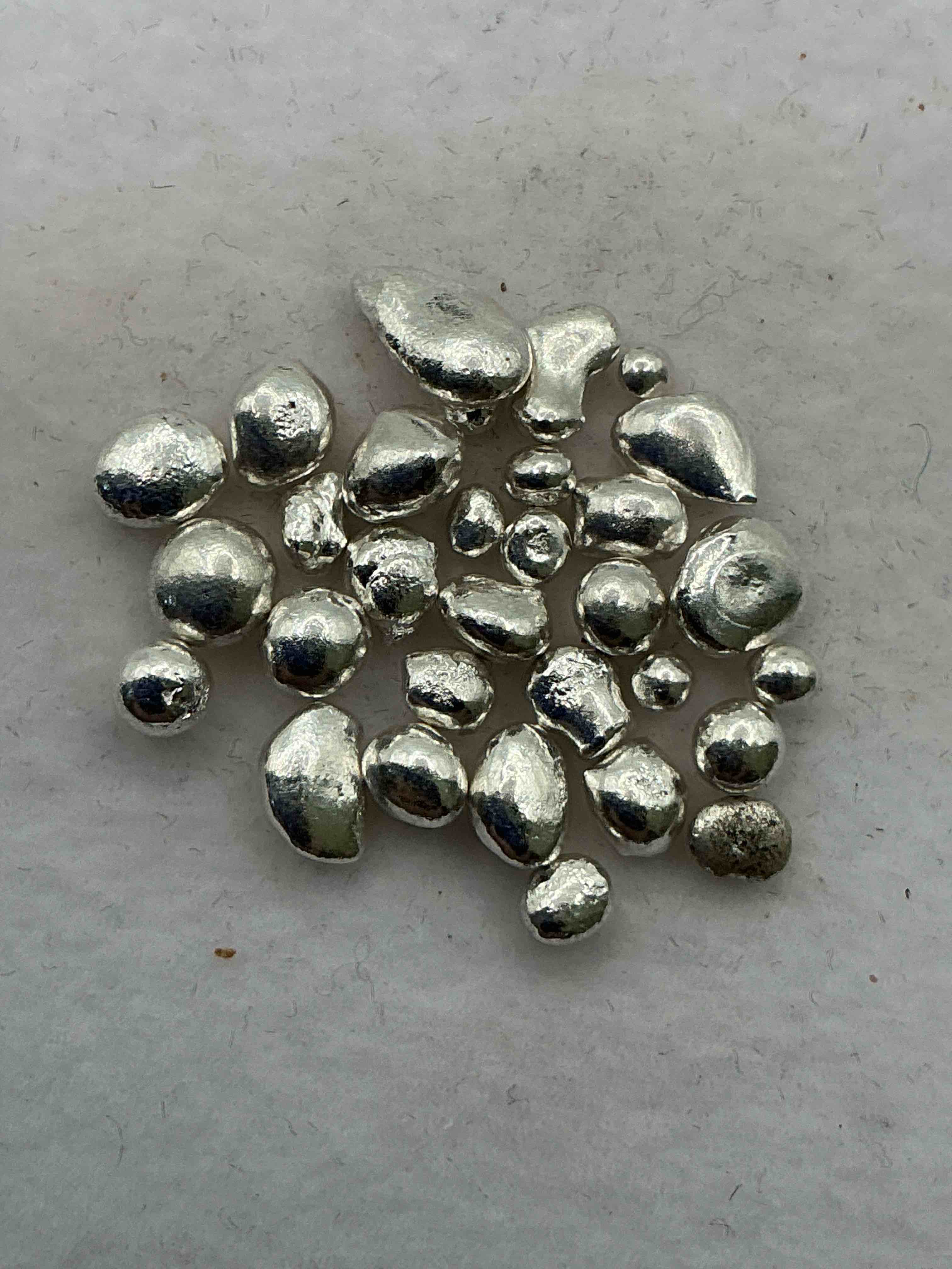 Silver Nuggets! .999 US Fine Silver, In Small Nugget Form! Total Weight Of All Nuggets In Lot Approximately 6 Grams, Bid Is Per Nugget! A Cool Way To Invest In Fine US Silver! Includes Collector Capsule!