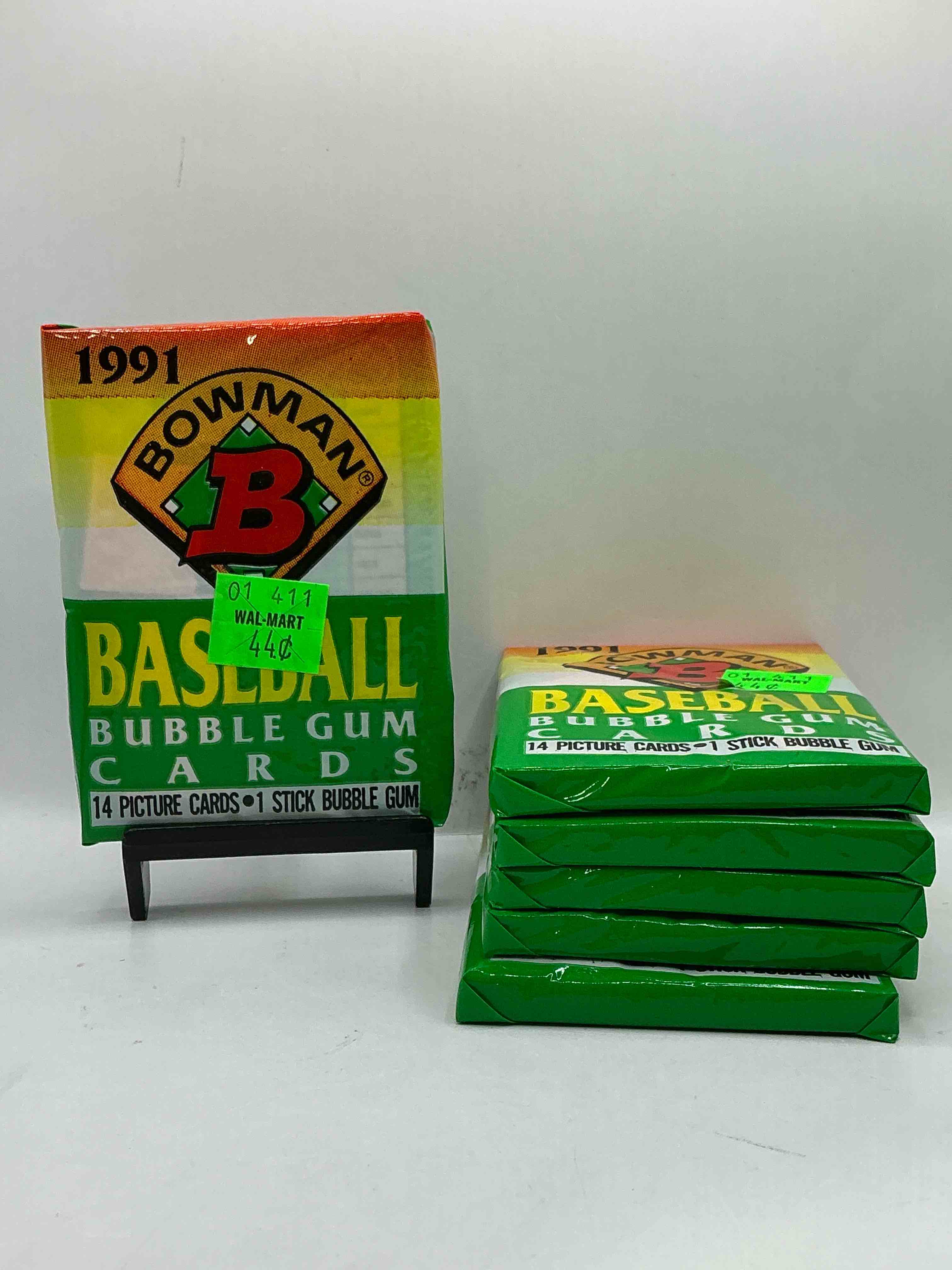 1991 bowman baseball unopened wax packs, direct from original retail casel search for early barry bonds, ken griffey jr. & more!