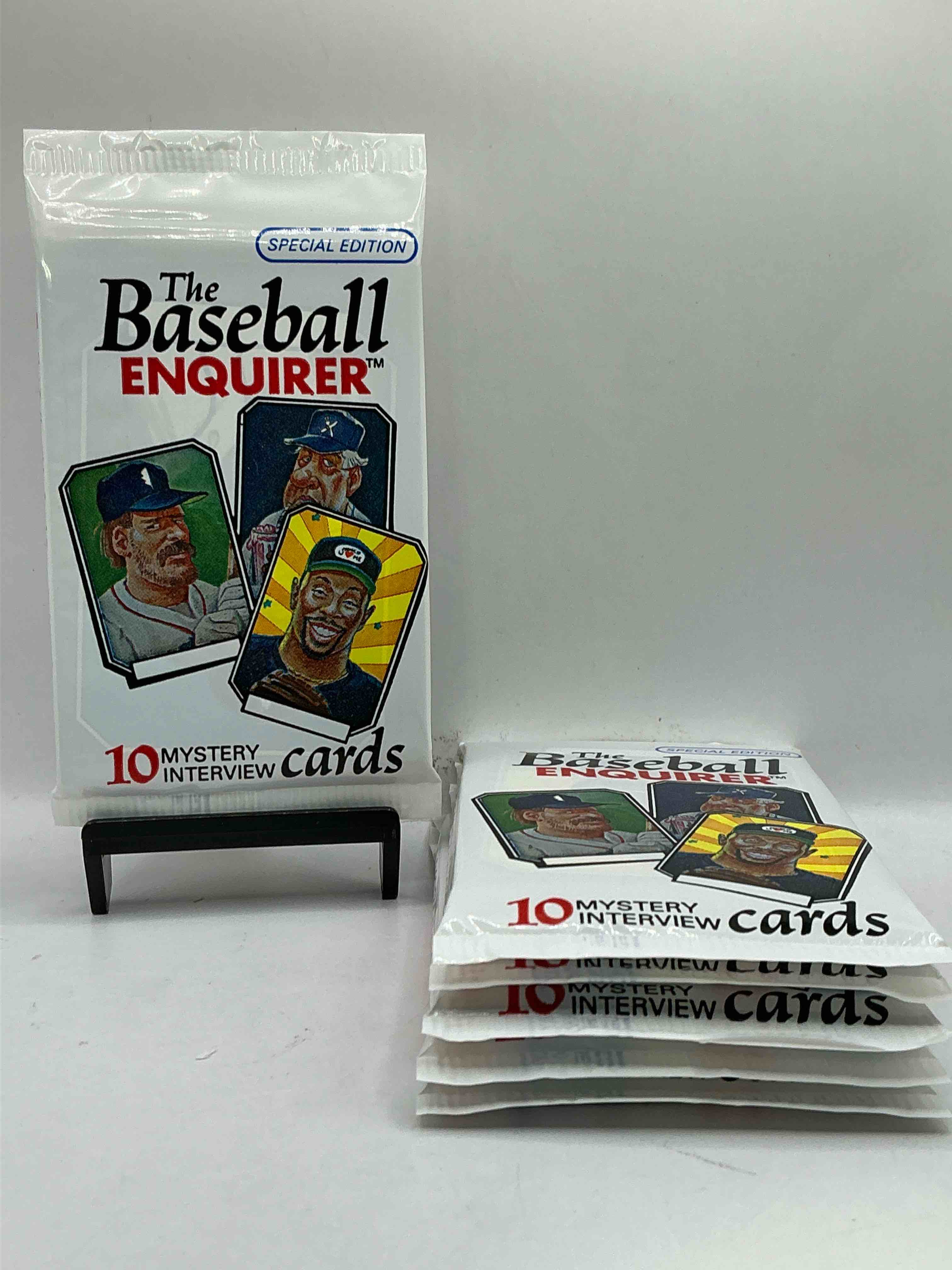 1992 Baseball Enquirer Mystery Cards! The Baseball Enquirer Special Edition Cards! These Cards Include Rare Interviews, Inside Scoops, Colorful Commentary & More! 10 Cards Per Pack!