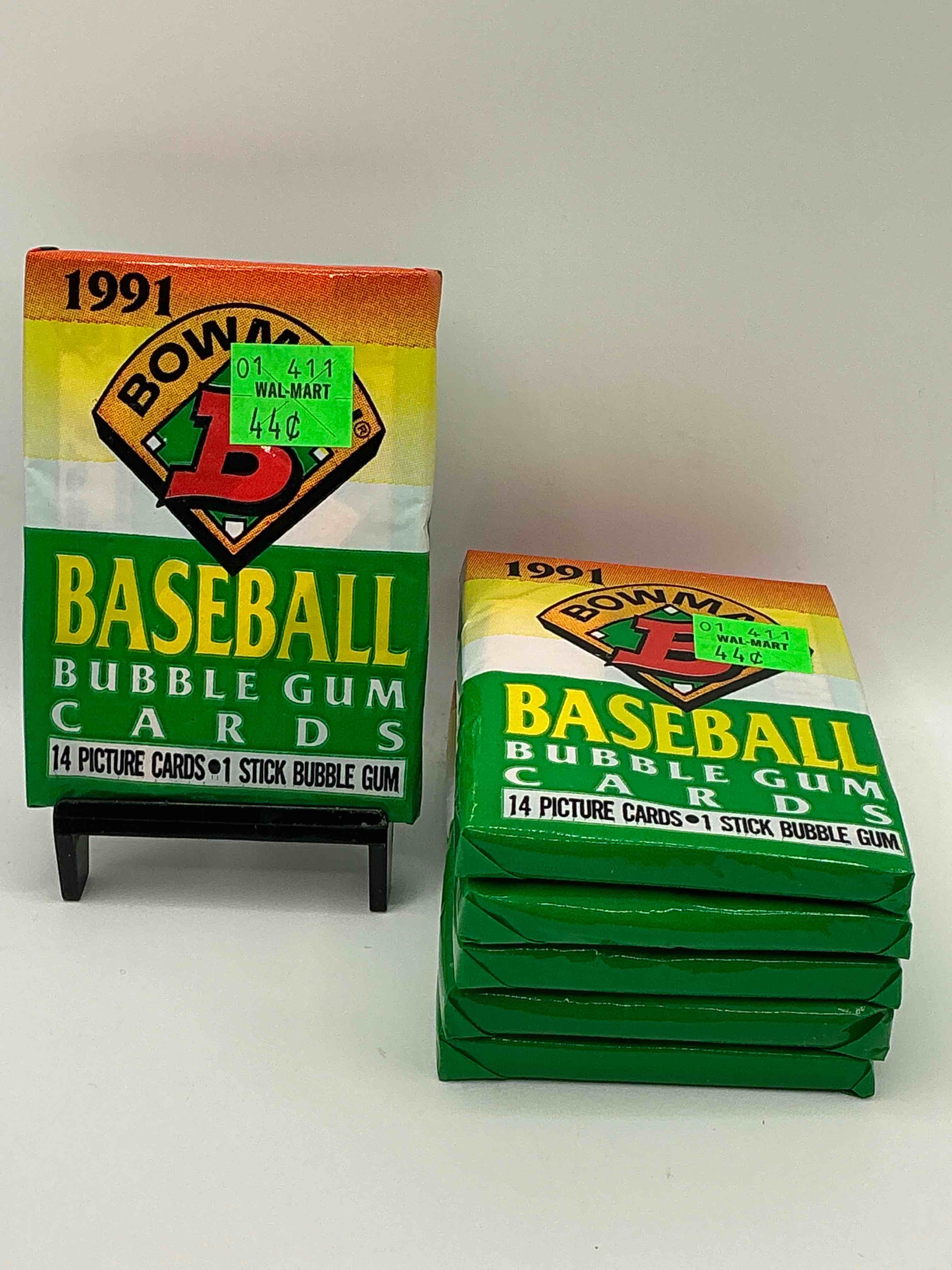 1991 bowman baseball unopened wax packs, direct from original retail casel search for early barry bonds, ken griffey jr. & more!