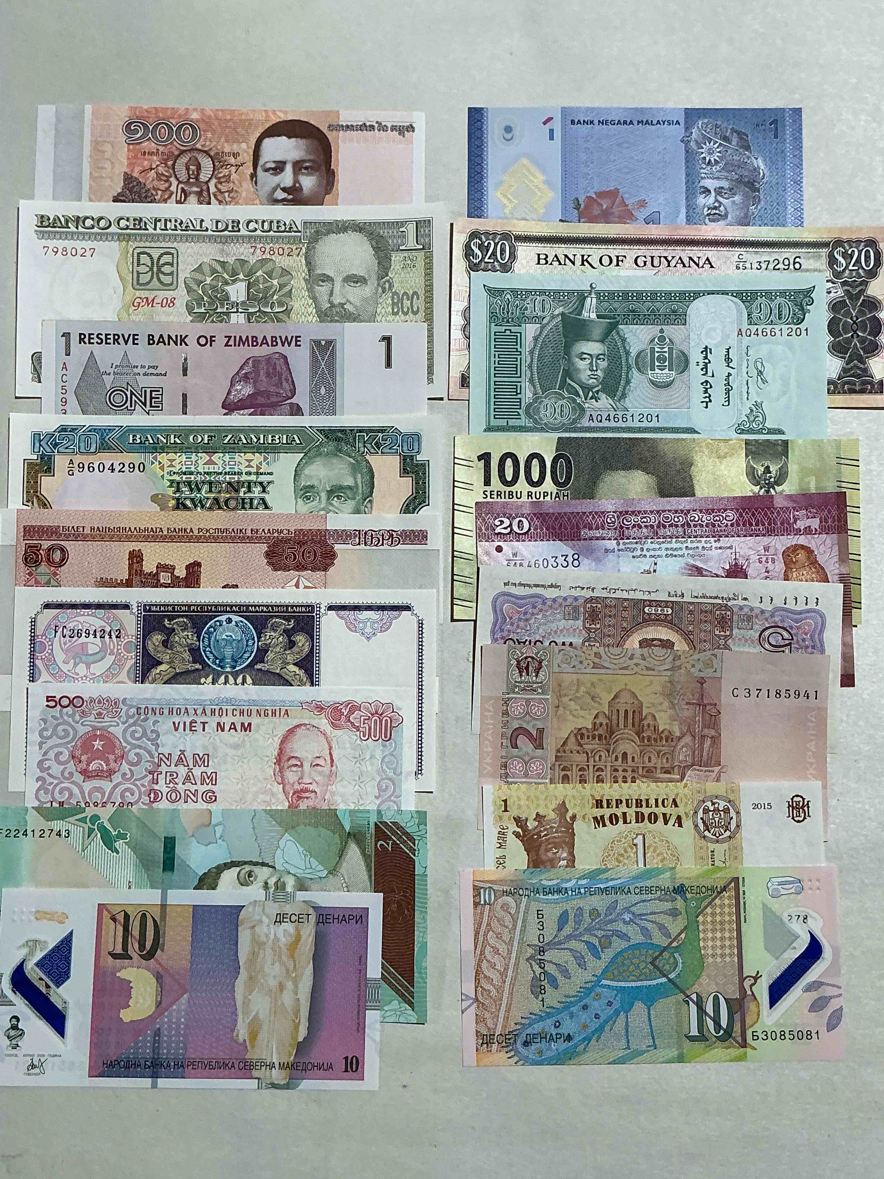 World Antique & Vintage Authentic Paper Money! Genuine Paper Currency From Around The World, All Bills Unique & Typically Span The Last 100 Years Or So! In Circulated & Uncirculated Condition! Impossible To Collect! 