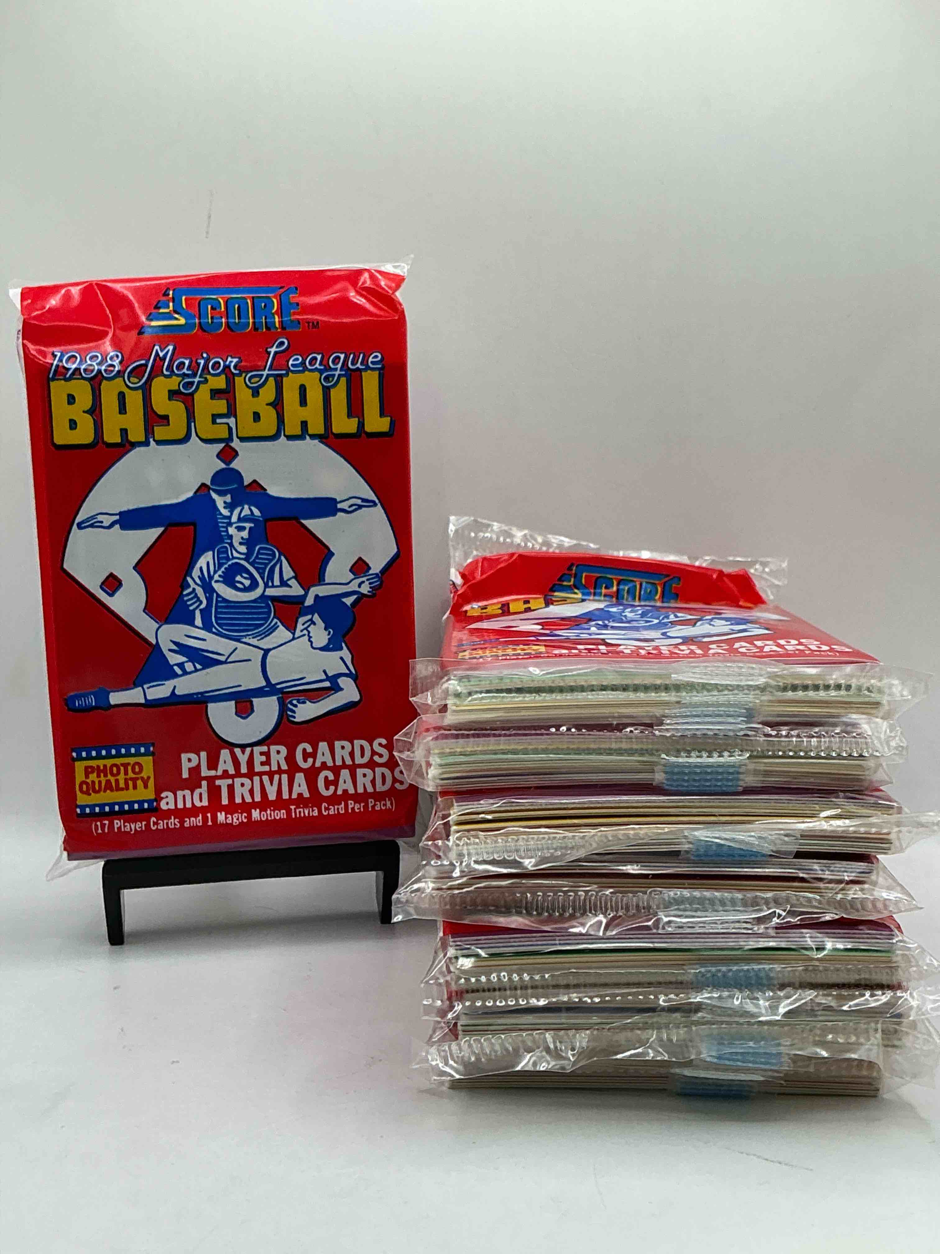 1988 score baseball sealed sports & trading collectible card pack, direct from original retail case! search for nolan ryan, don mattingly, griffey jr. & much more!