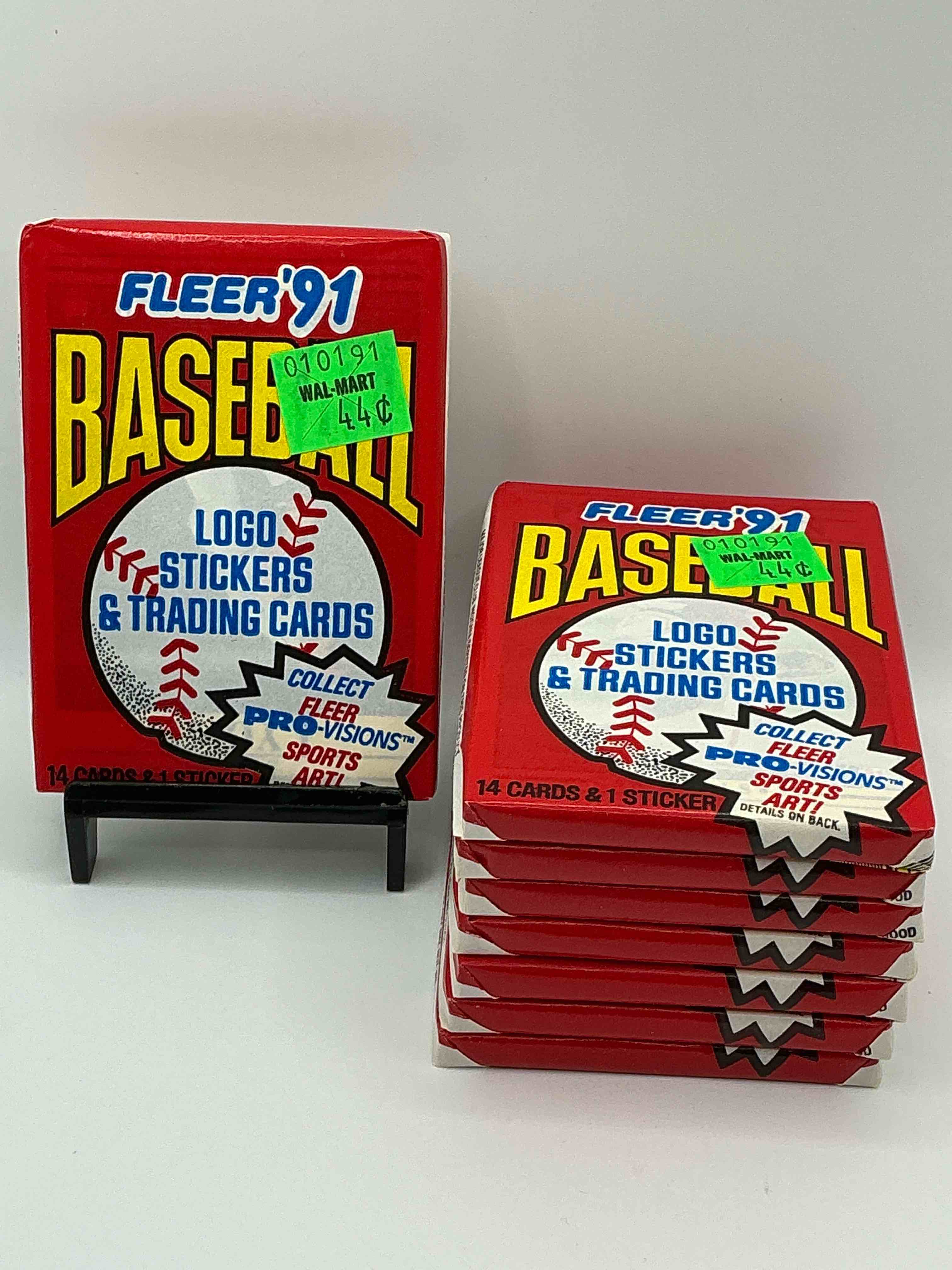 1991 fleer baseball unopened wax pack, direct from original sealed retail case search for griffey jr. & barry bonds "generation stars" combo card #710 (psa 10 value $200), nolan ryan, don mattingly & so much more!