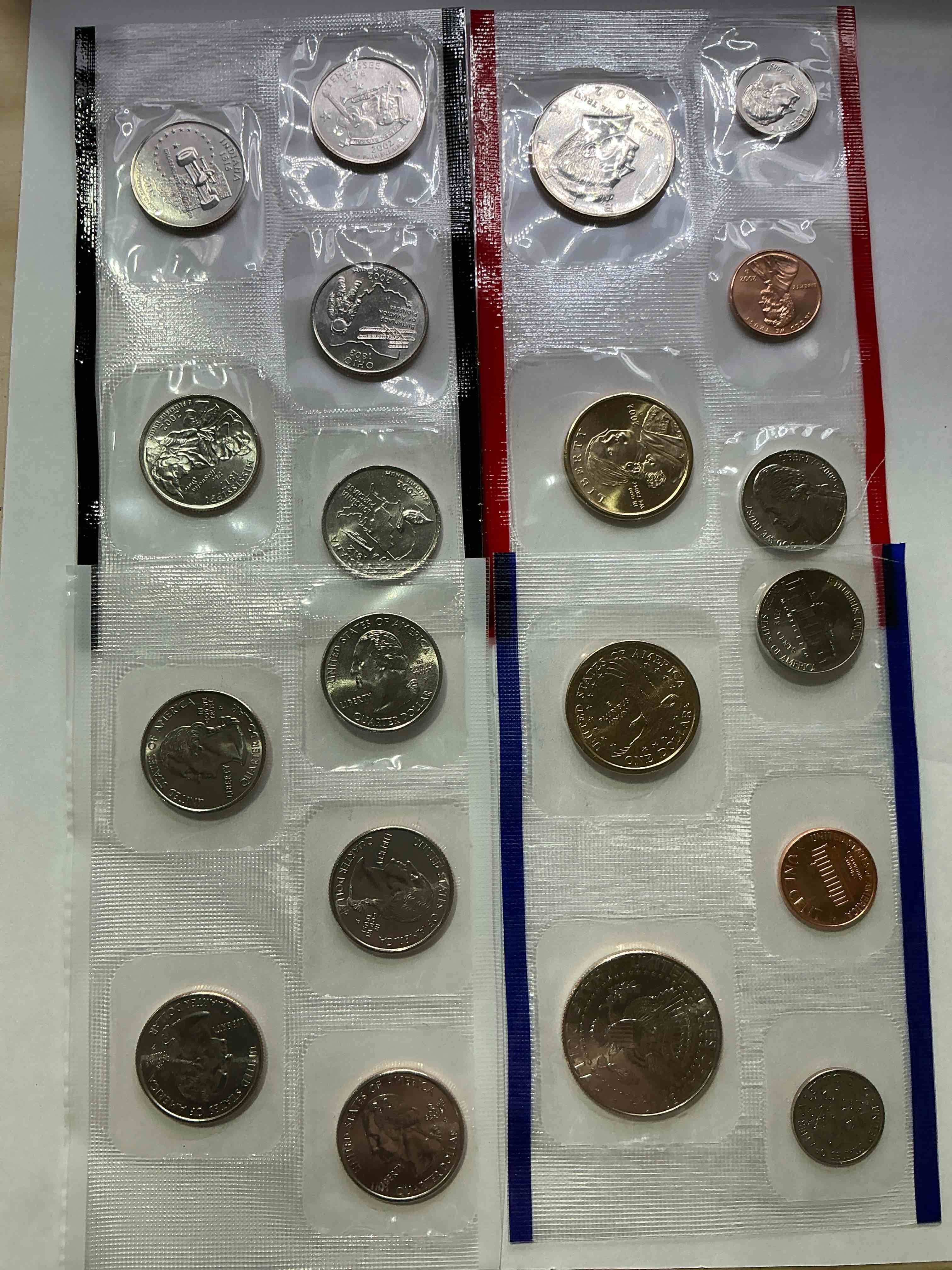 2002 Mint Coins! Uncirculated 20 Coins, Including Sacagawea Dollar Coins, Half Dollars, State Quarters, Dimes, Nickels & Pennies! Insane Mint Coins!