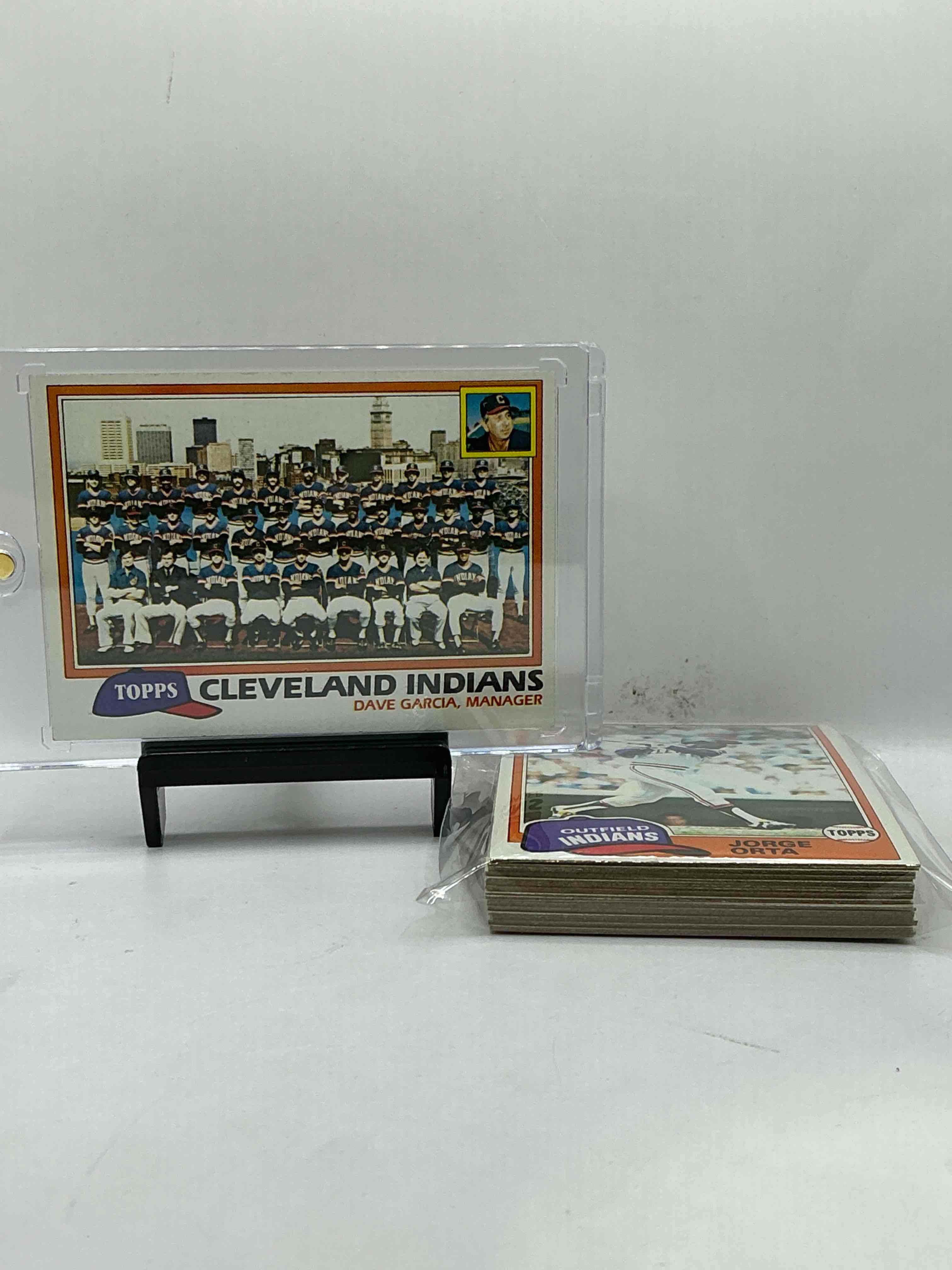 1981 Vintage Indians 27 Card Lot! Team Card, Jorge Orta, Duane Kuiper & More! Insane Indians 1981 Team Set!