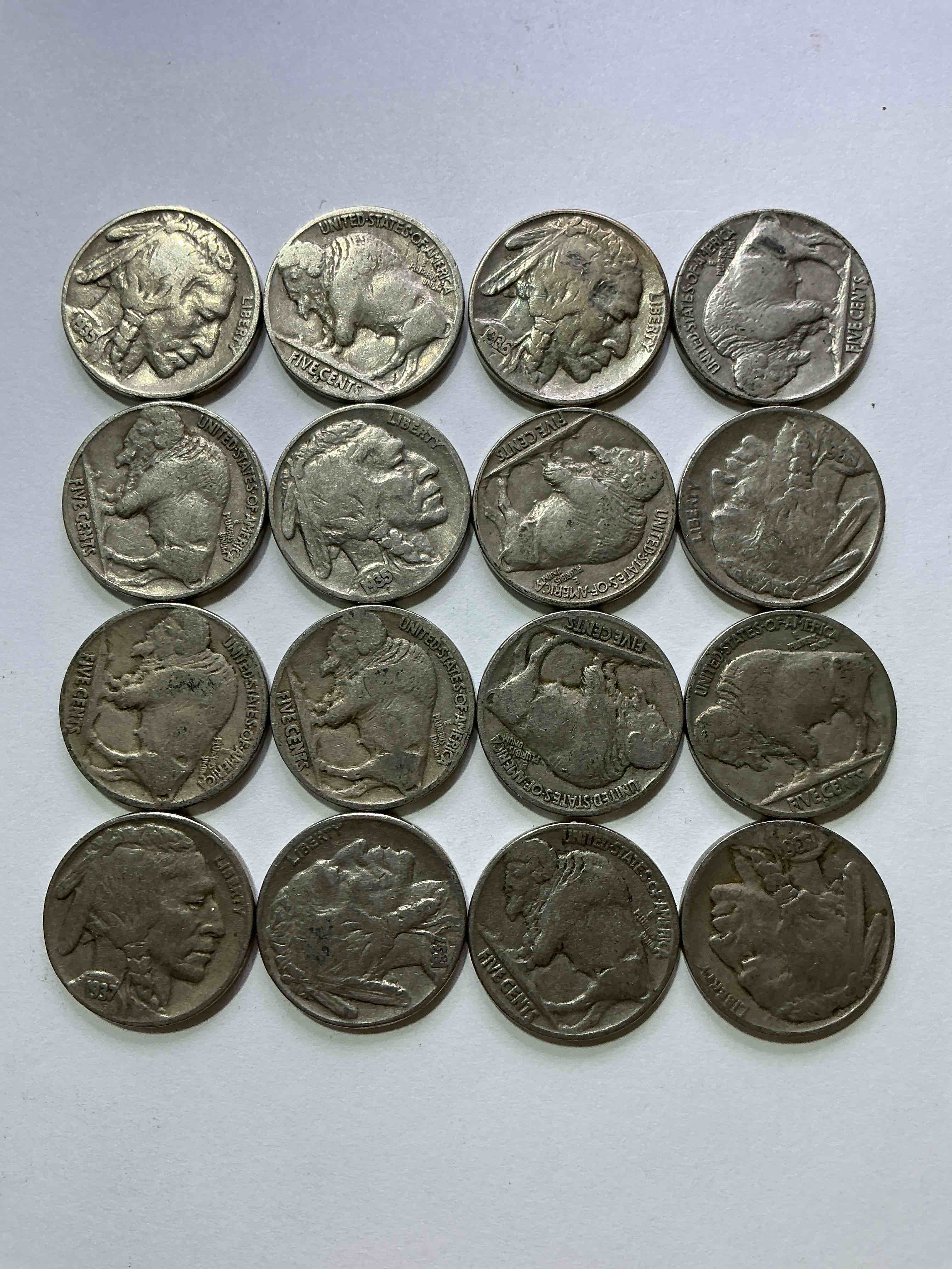 Historic Buffalo Nickels! Indian Head Buffalo Nickels Were Minted From 1913 To 1938 & Have Become A Favorite For Coin Collectors Around The World! Own Pieces Of American History With These Cool Indian Head Buffalo Nickels In Circulated Condition, Most With Visible Dates Which Is Very Rare For Buffalo Nickels!