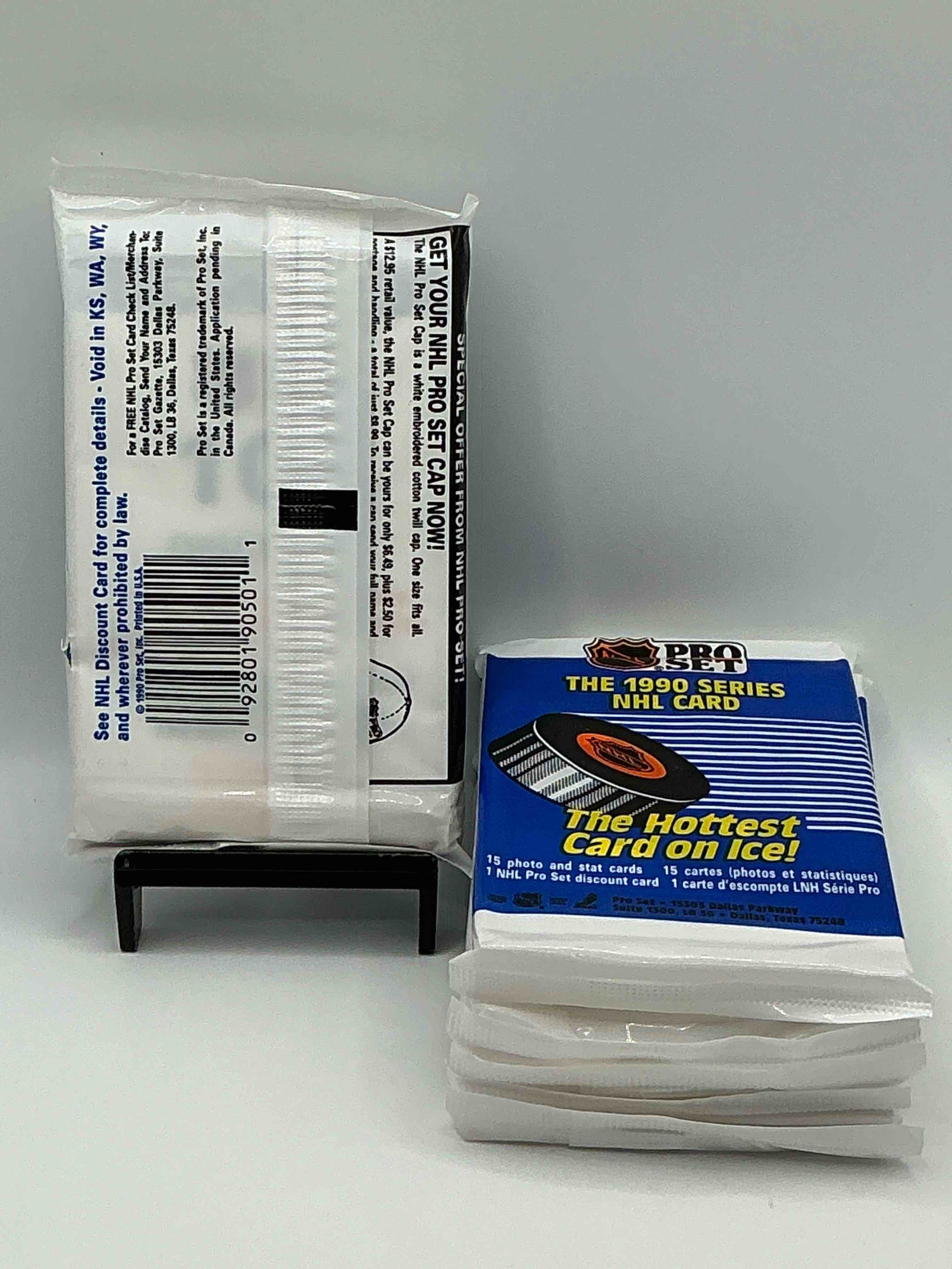 Condition photo showing New/Like New for 1990 NHL Pro Set Series “The Hottest Cards Of The Ice”! Look for Some Of You’re Favorite NHL Stars From The 90’s! 