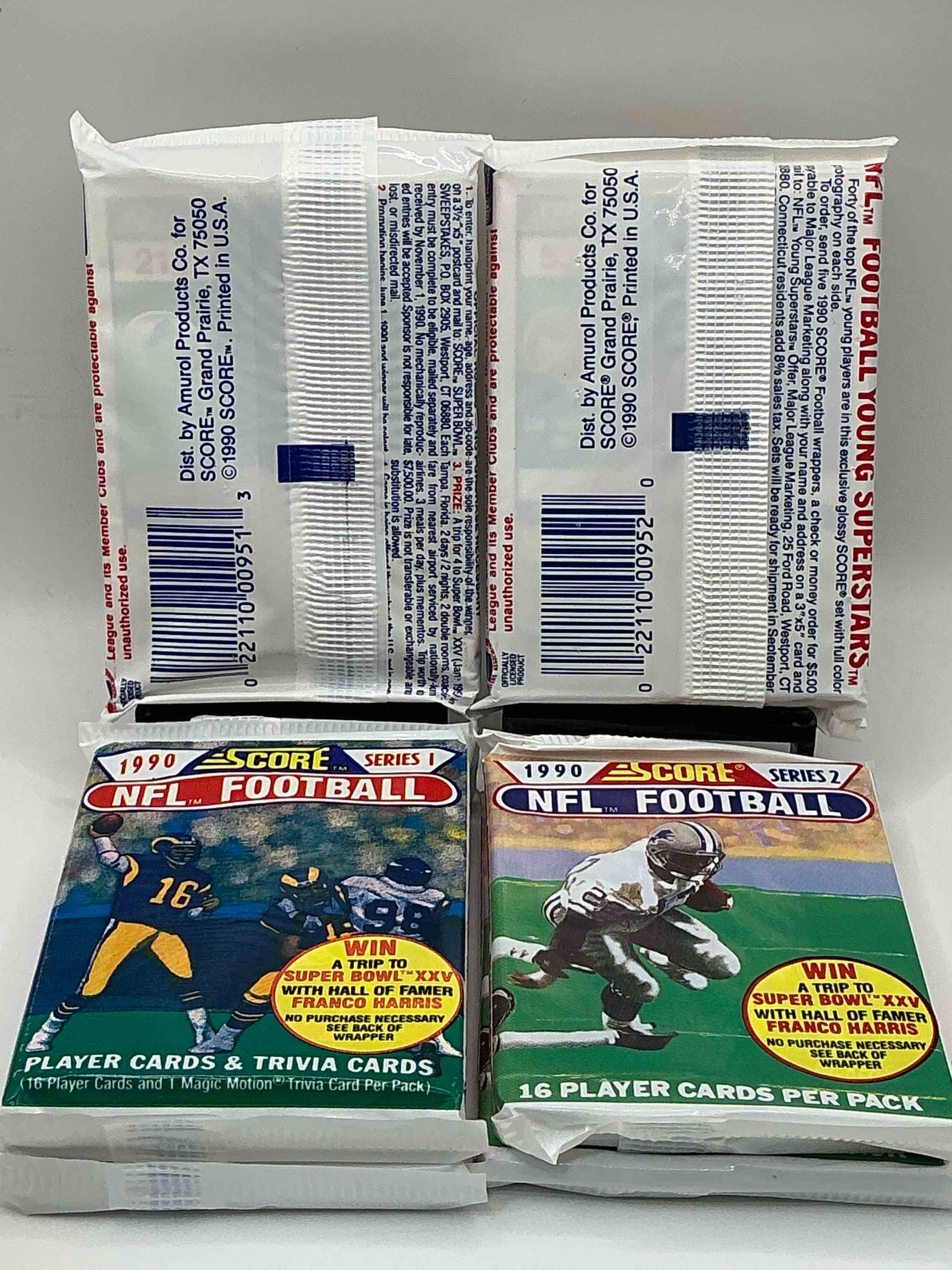 Condition photo showing New/Like New for Emmitt Smith Rookie!? In Perfect Condition Worth Hundreds! 1990 Score Football Unopened Collectible Sports Card Packs Series I & II! Direct From Original Box! Look For Valuable Emmitt Smith Rookie Cards! Let The Search Begin!