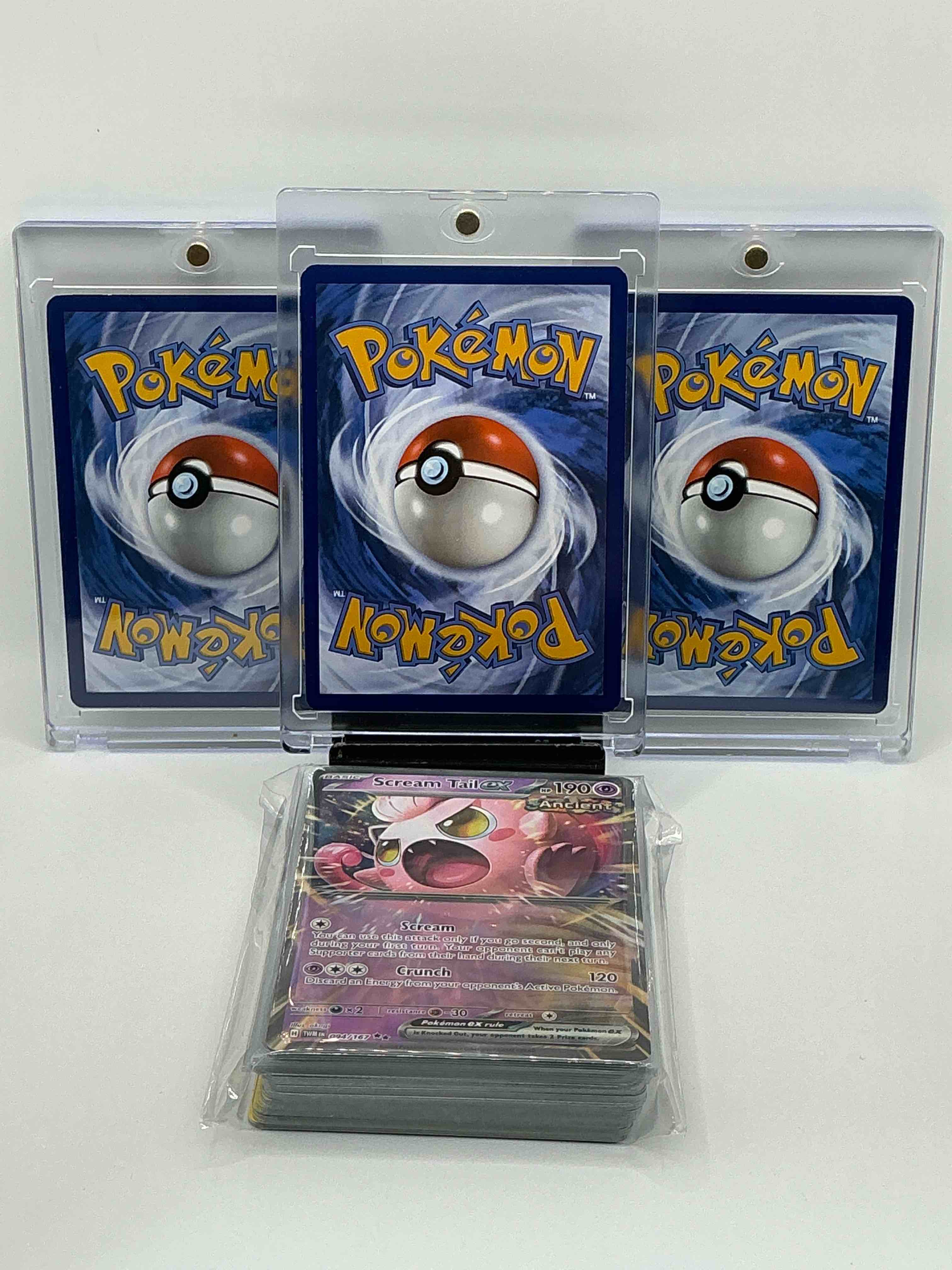 Condition photo showing New/Like New for Pokémon Palooza! Silver & Green Shimmer Tranquil Flower Dangerous Toxwhip Venusaur EX! Silver Shimmer Biting Spree Assassin’s Return Team Rocket’s Crobat EX! Silver Shimmer Swirl Hyper Whirlpool Lugia EX! Along With 50 Other Pokémon Heroes, Legends & Commons!