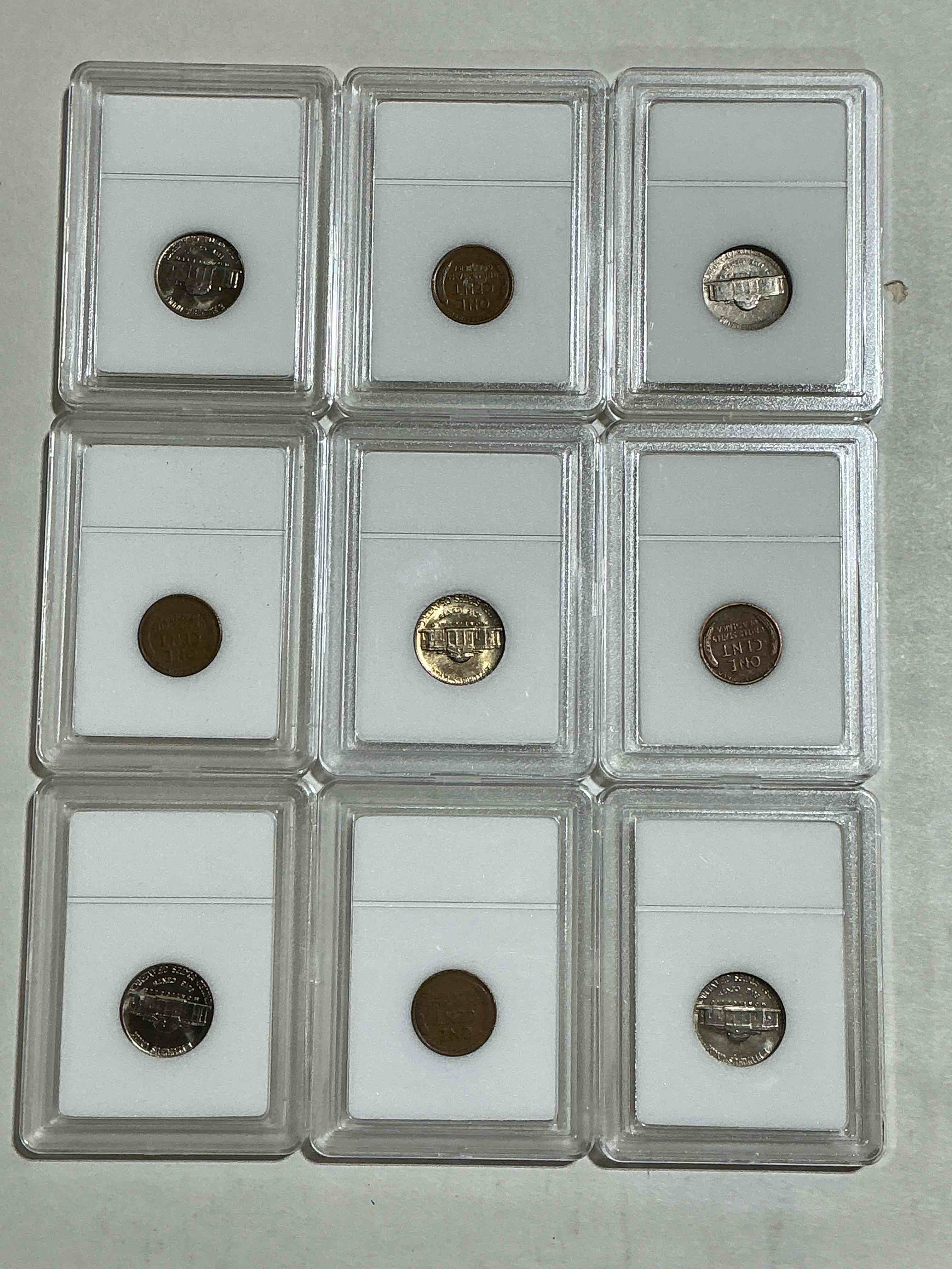 Condition photo showing Good Condition for Collector's Dream! 9 Different Rare, Slabbed U.S. Collector Coins In Certified/Catalogued Protective Slab Cases! A Great Way to Build An Incredible Collection Of Protected, Rare U.S. Coins! Great For The Coin Fan & Collector!
