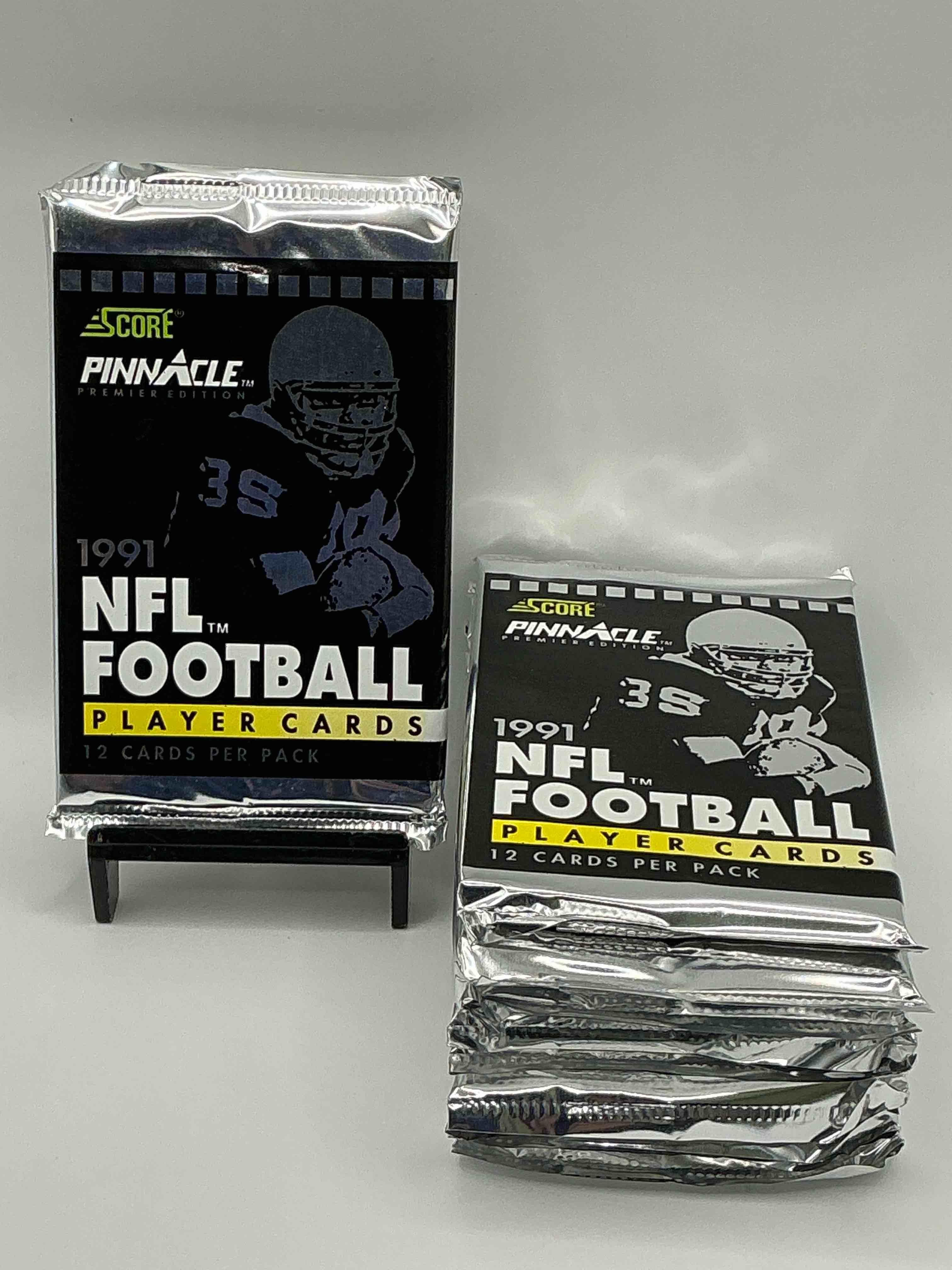 1991 Pinnacle Premier Edition Score Unopened Sports Card Packs Direct From Original Box! Search For Valuable Emmitt Smith Cards & Other Stars!