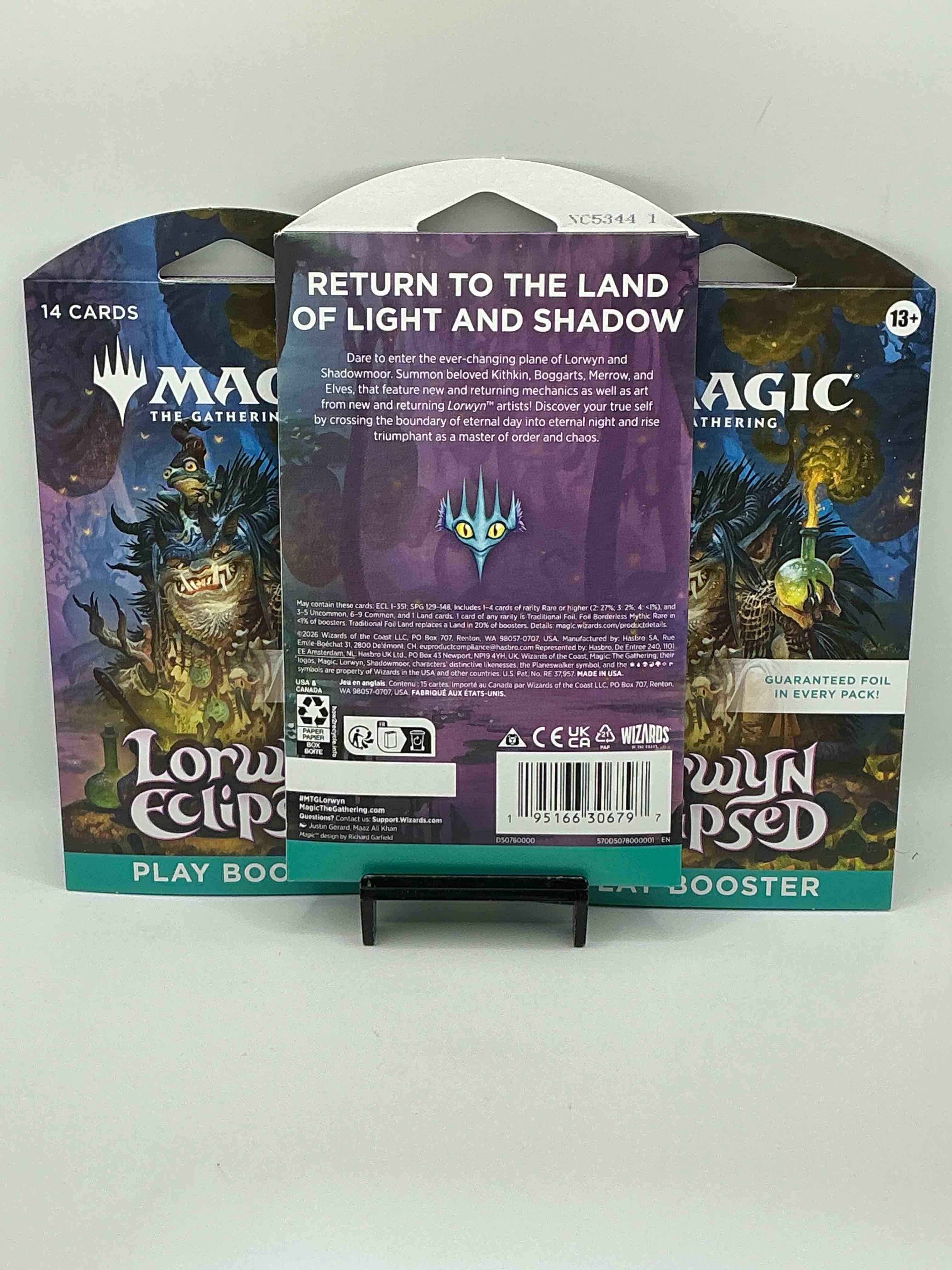 Condition photo showing New/Like New for Magic The Gathering Pack Palooza! 3 Of The Hottest MTG Packs Out! Lorwin Eclipsed 14 Card Pack! Great Way To Join The MTG Craze!