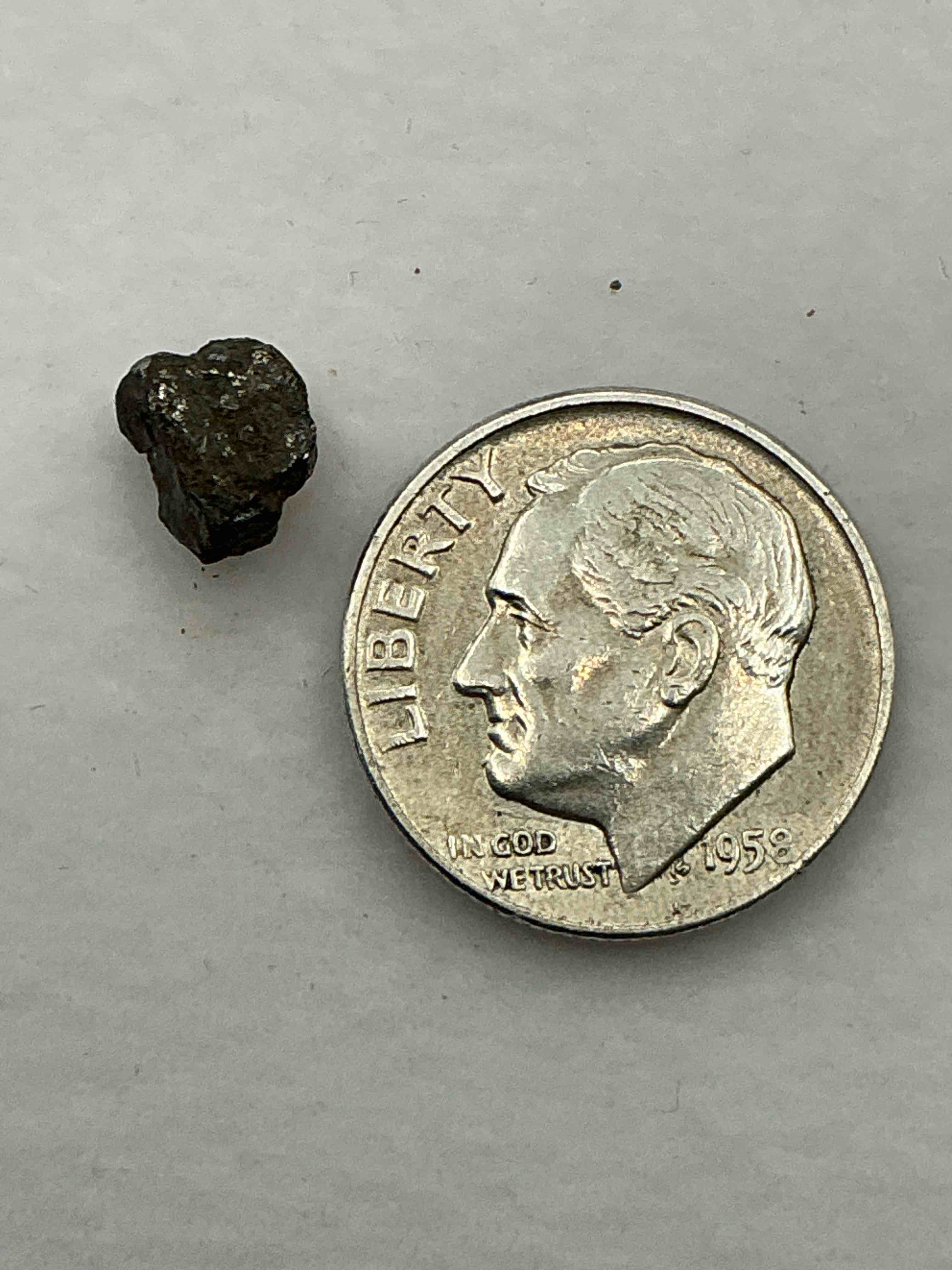 Condition photo showing Good Condition for Genuine Meteorite Piece! Nugget Of NANTAN Meteorite Which Was Discovered In 1958 & Fell From The Sky In China In The Year 1516! Very Rare & Near Impossible To Get! Own An Authentic Piece Of Meteorite That Fell From The Sky In 1958!  