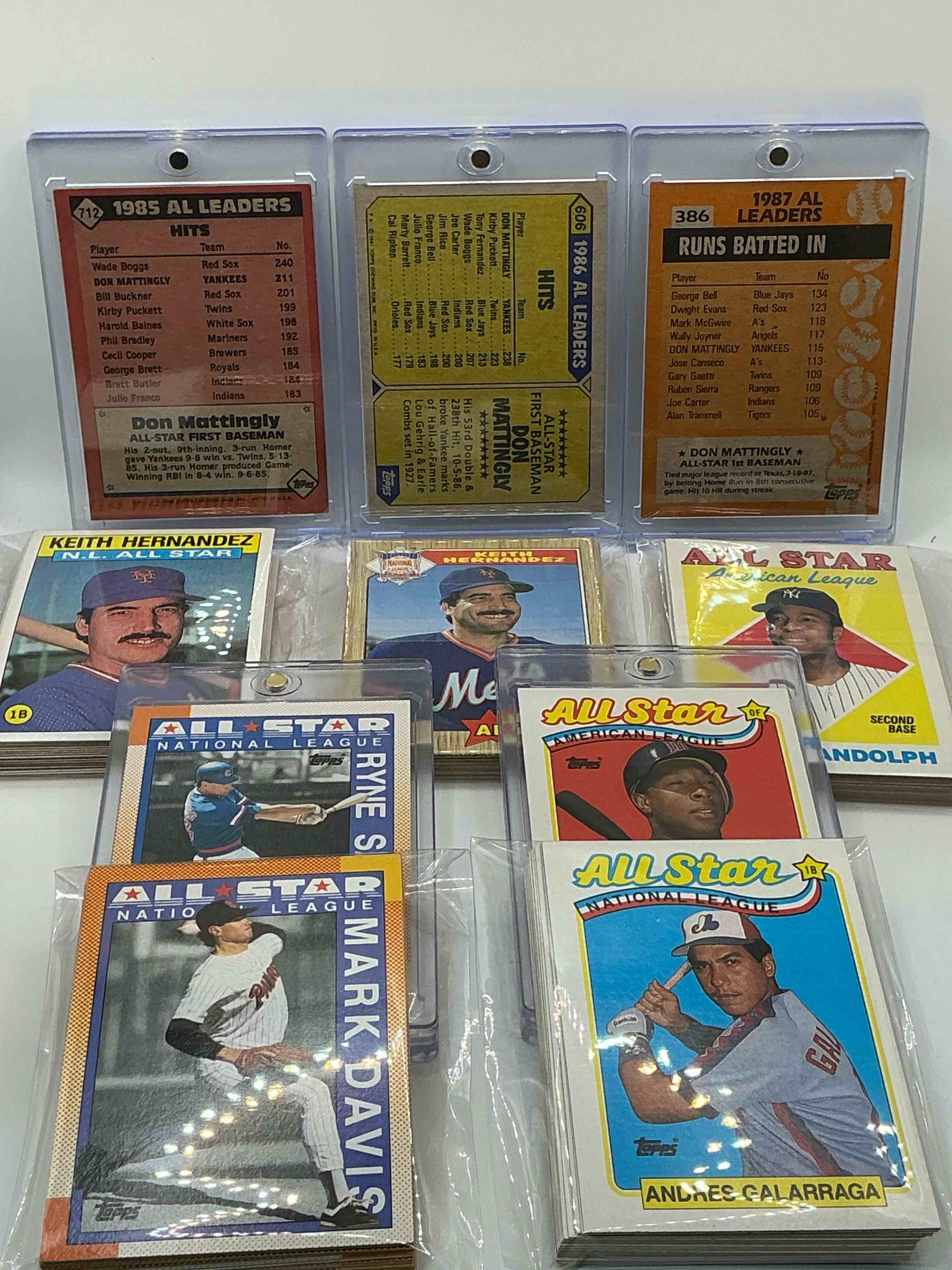 Condition photo showing New/Like New for 80’s Baseball Fans Rejoice! 1986, 87, 88, 89 & 90 Complete MLB All-Star Sets! All The Stars From The 80’s All In One Place! These 5 Sets Include The Best Players From Every Year Including Roger Clemons, Don Mattingly, Ryne Sandberg & More! Don’t Miss Out On This Once In A Lifetime Opportunity!