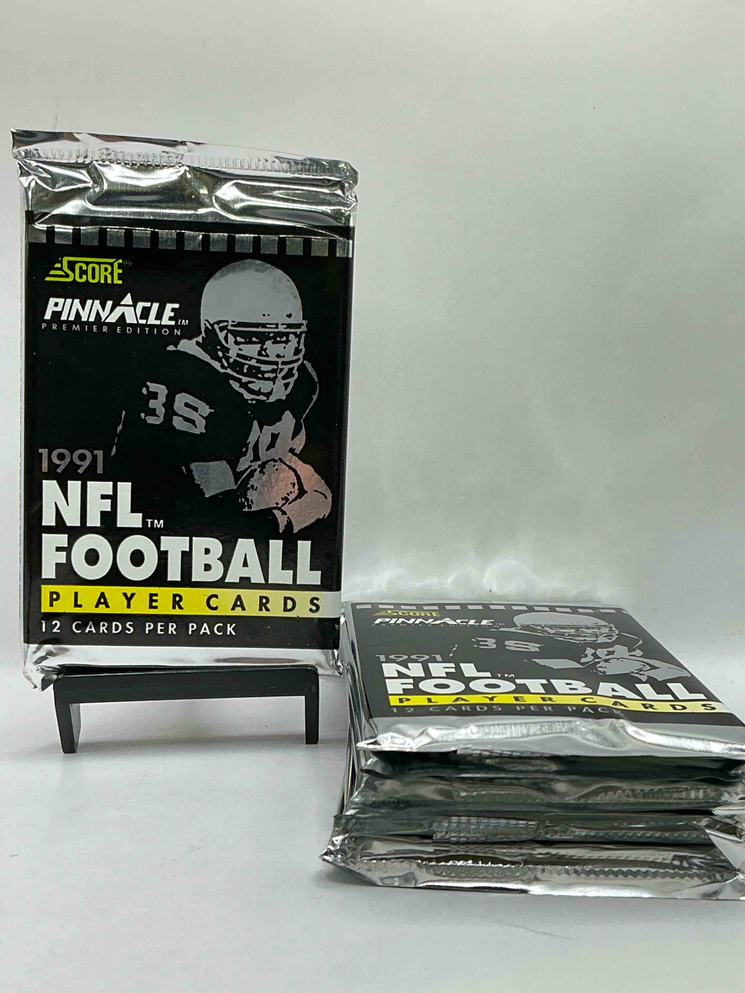 1991 Pinnacle Premier Edition Score Unopened Sports Card Packs Direct From Original Box! Search For Valuable Emmitt Smith Cards & Other Stars!