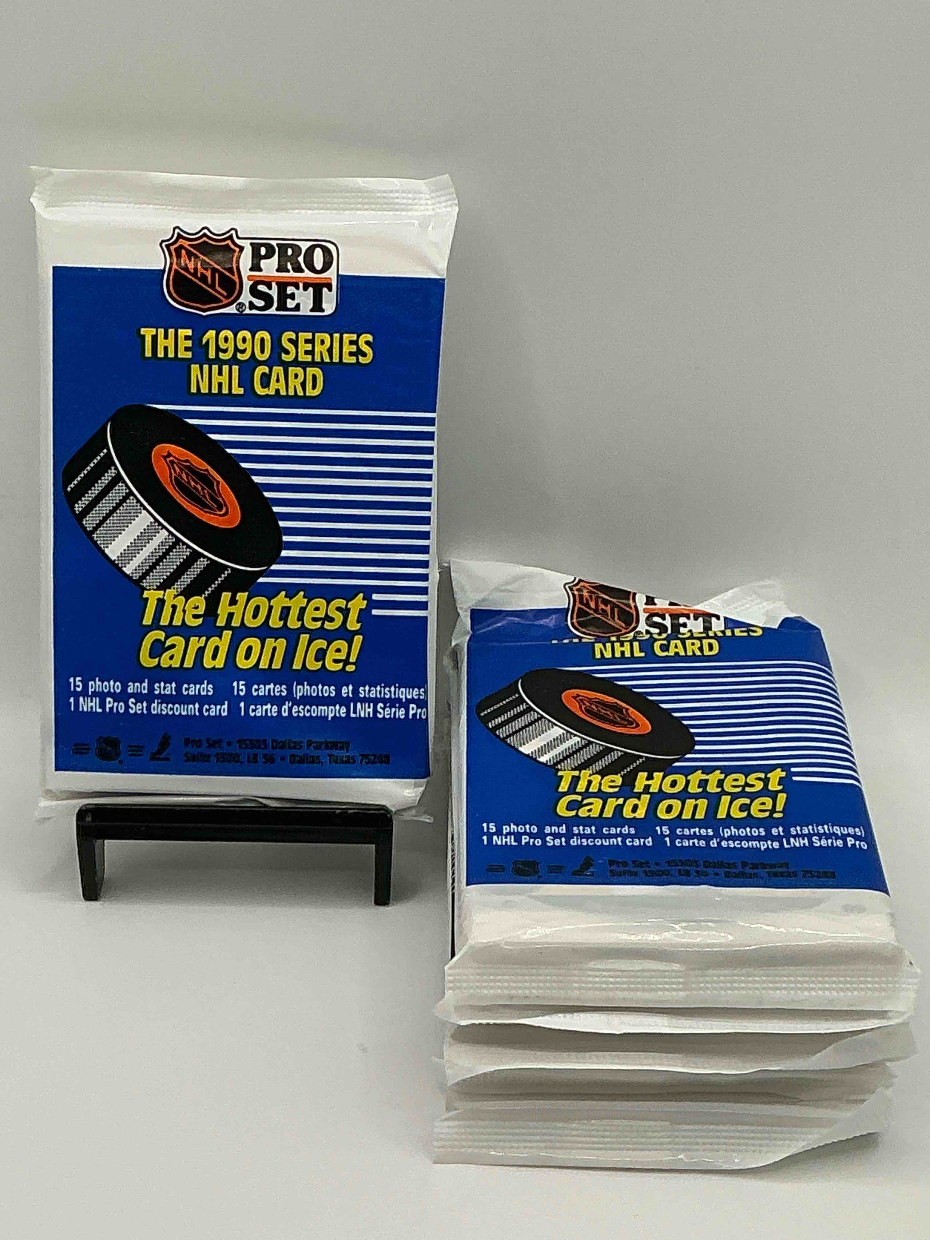 1990 nhl pro set series “the hottest cards of the ice”! look for some of you’re favorite nhl stars from the 90’s! 