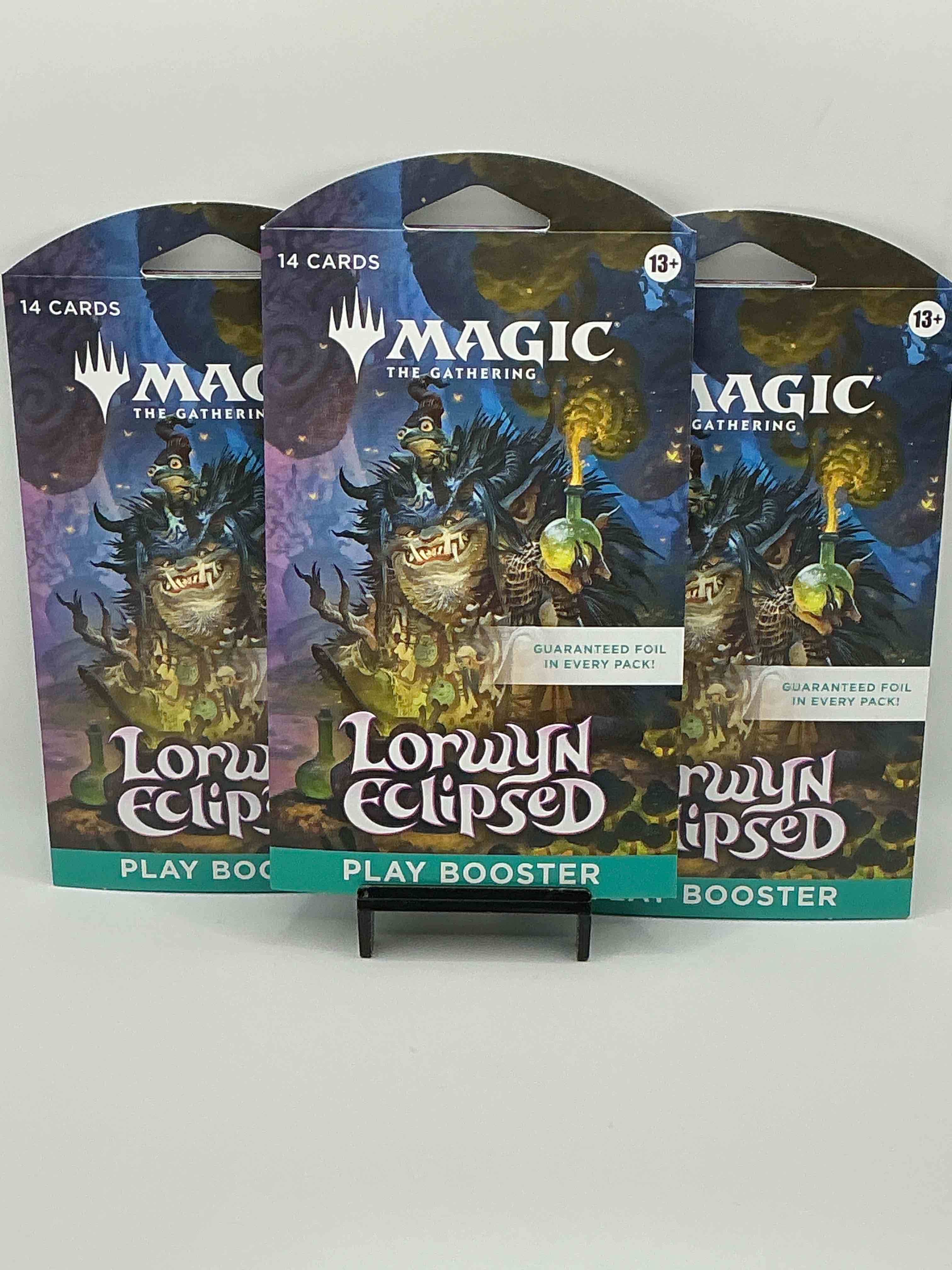 magic the gathering pack palooza! 3 of the hottest mtg packs out! lorwin eclipsed 14 card pack! great way to join the mtg craze!