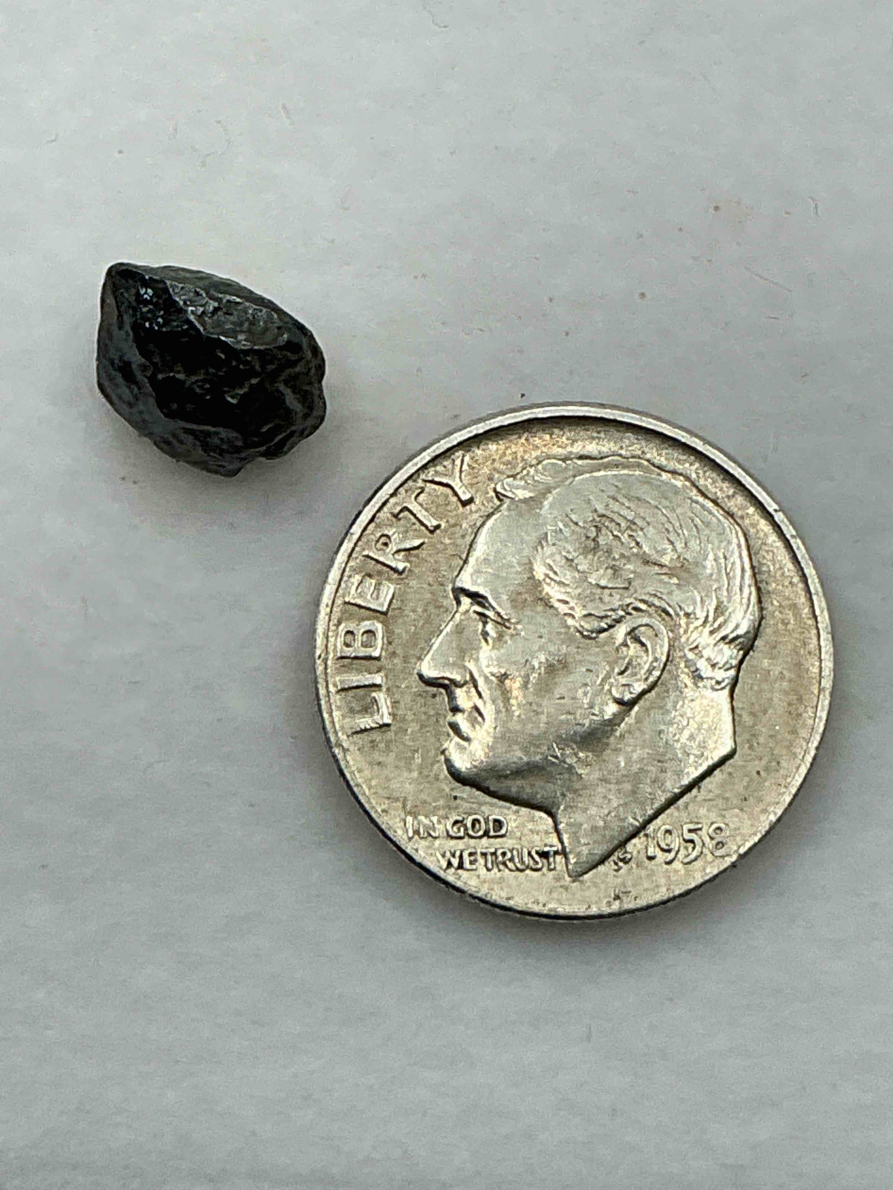 genuine meteorite piece! nugget of nantan meteorite which was discovered in 1958 & fell from the sky in china in the year 1516! very rare & near impossible to get! own an authentic piece of meteorite that fell from the sky in 1958!  