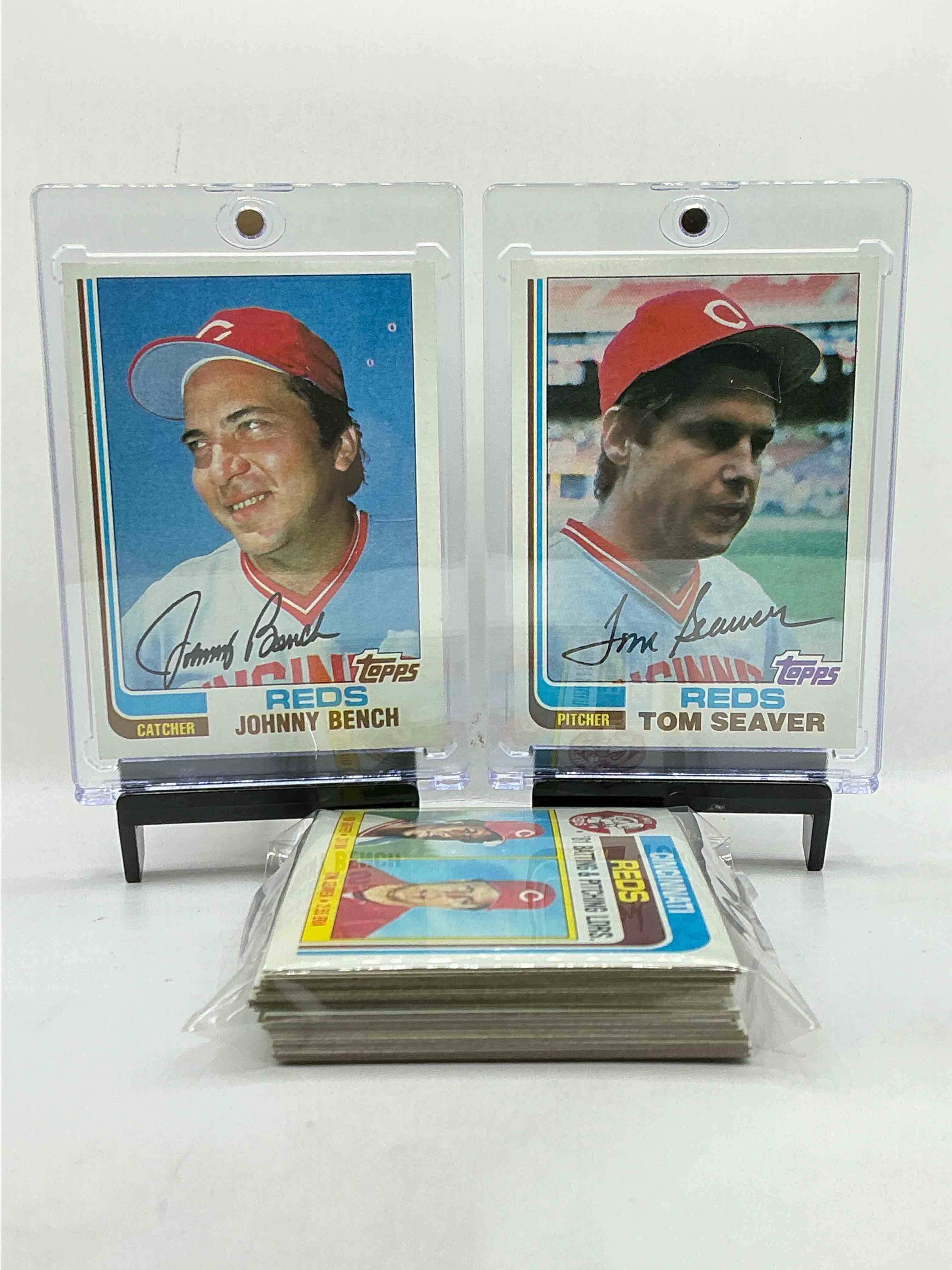 1982 Reds Team Set! 31 Card Team Set! Insane Vintage Reds Set! Johnny bench, Bill Bonham, Vic Correll, Mike Lacoss, Junior Kennedy, Dave Concepcion, Ken Griffey, Tom Seaver, Joe Nolan, Dave Collins & More!