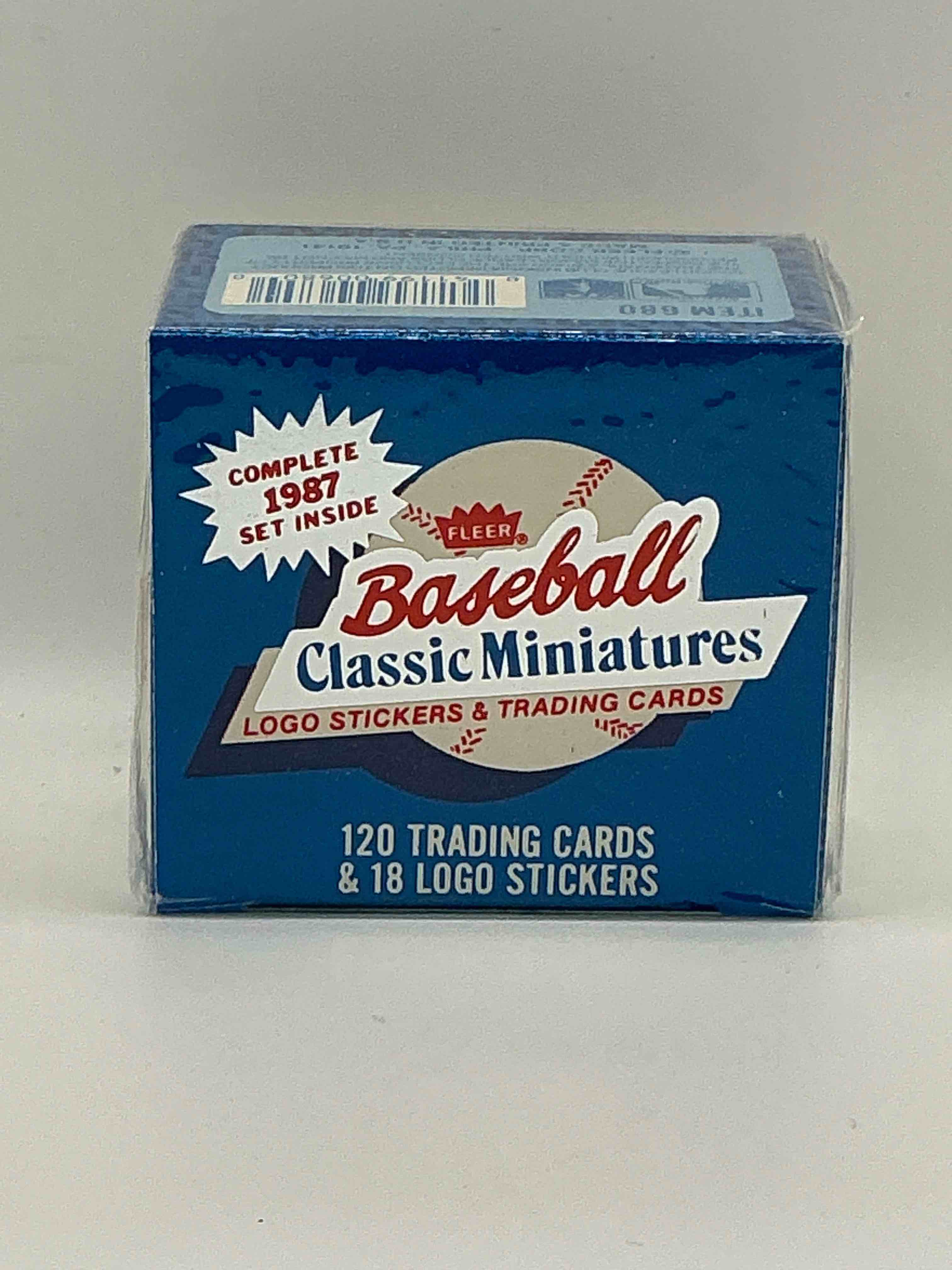 1987 fleer baseball limited edition baseball superstars logo stickers & mini trading cards boxes! the complete limited edition set inside! clemens, gwynn & more legends!