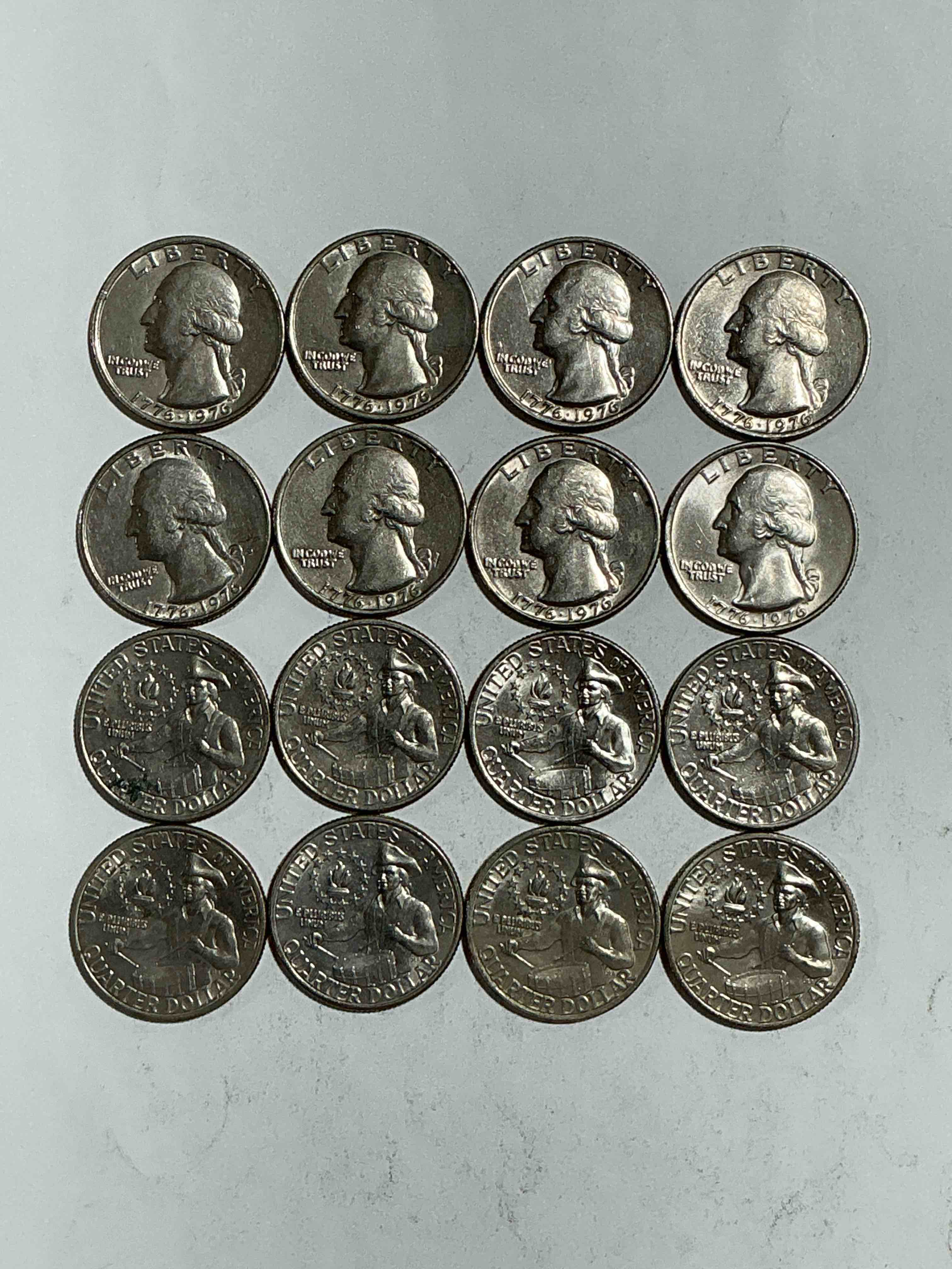 1976 Bicentennial Bliss! Quarters! In 1976 The U.S. Mint Produced Coins Celebrating The 200 Year Anniversary Of America. Up For Auction Are Awesome Examples Of Bicentennial Quarters Produced For This... The Infamous 200 Year Anniversary Edition! Highly Desirable For Collectors! Own Pieces Of History & Get Ready For America's 250 Year Anniversary Coming Soon!