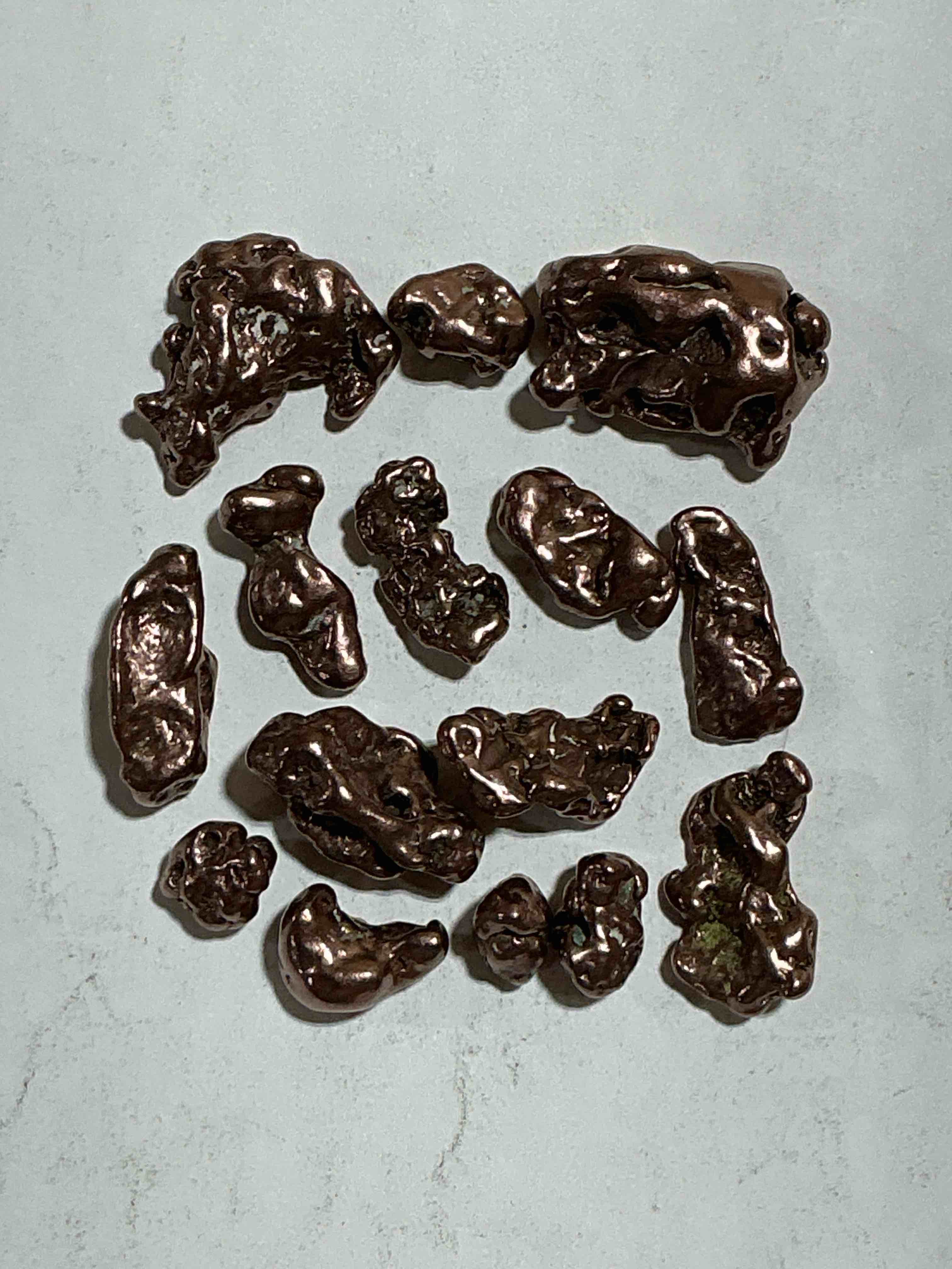 Copper Nuggets In Rare Form! Check Out These Rarely Seen Approximately .999 Copper Nuggets Direct From Prospecting In Copper Harbor, Michigan! Copper In Nugget Form Is Rarely Seen & Each Piece Is Completely Unique. A Great Investment In Fine U.S. Michigan Copper & Also Really Cool Conversation Pieces!