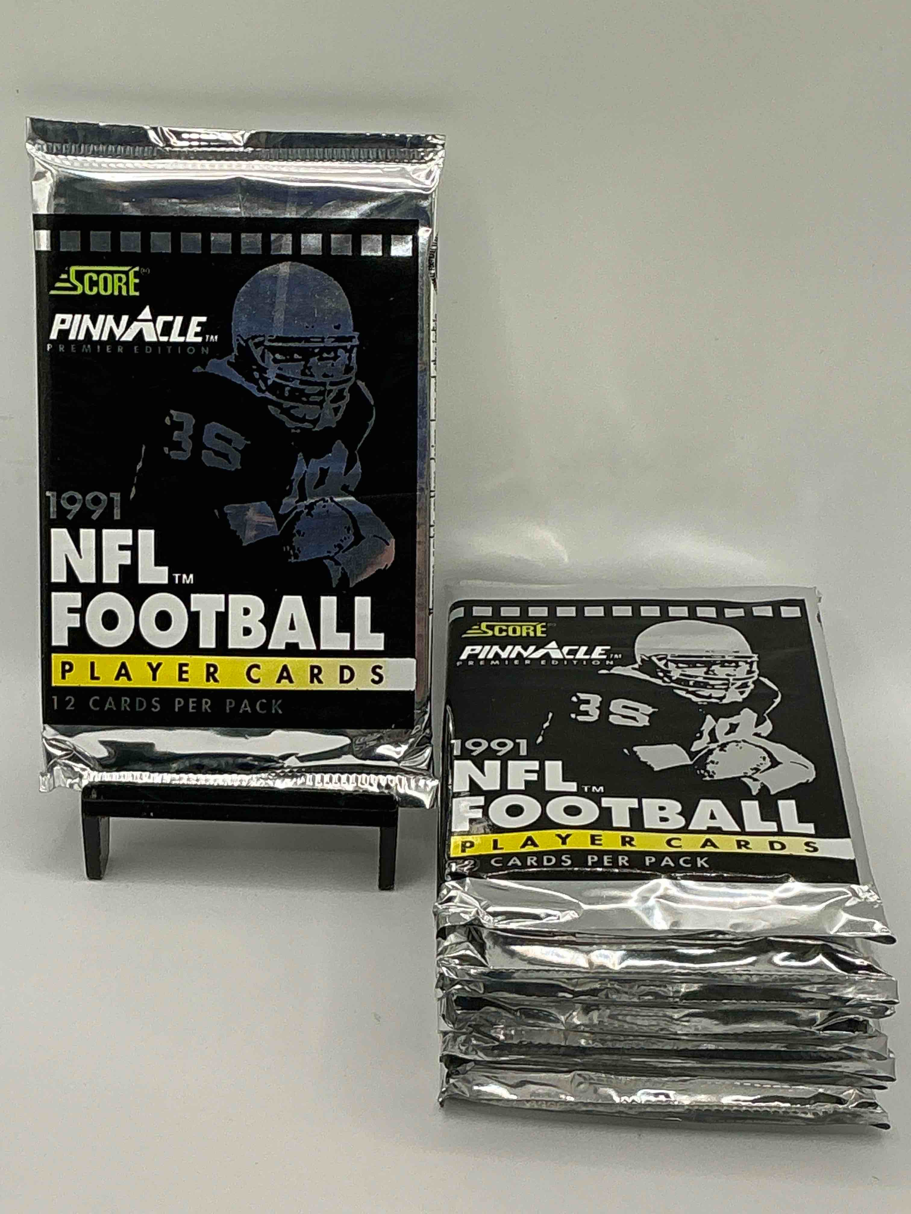 1991 Pinnacle Premier Edition Score Unopened Sports Card Packs Direct From Original Box! Search For Valuable Emmitt Smith Cards & Other Stars!