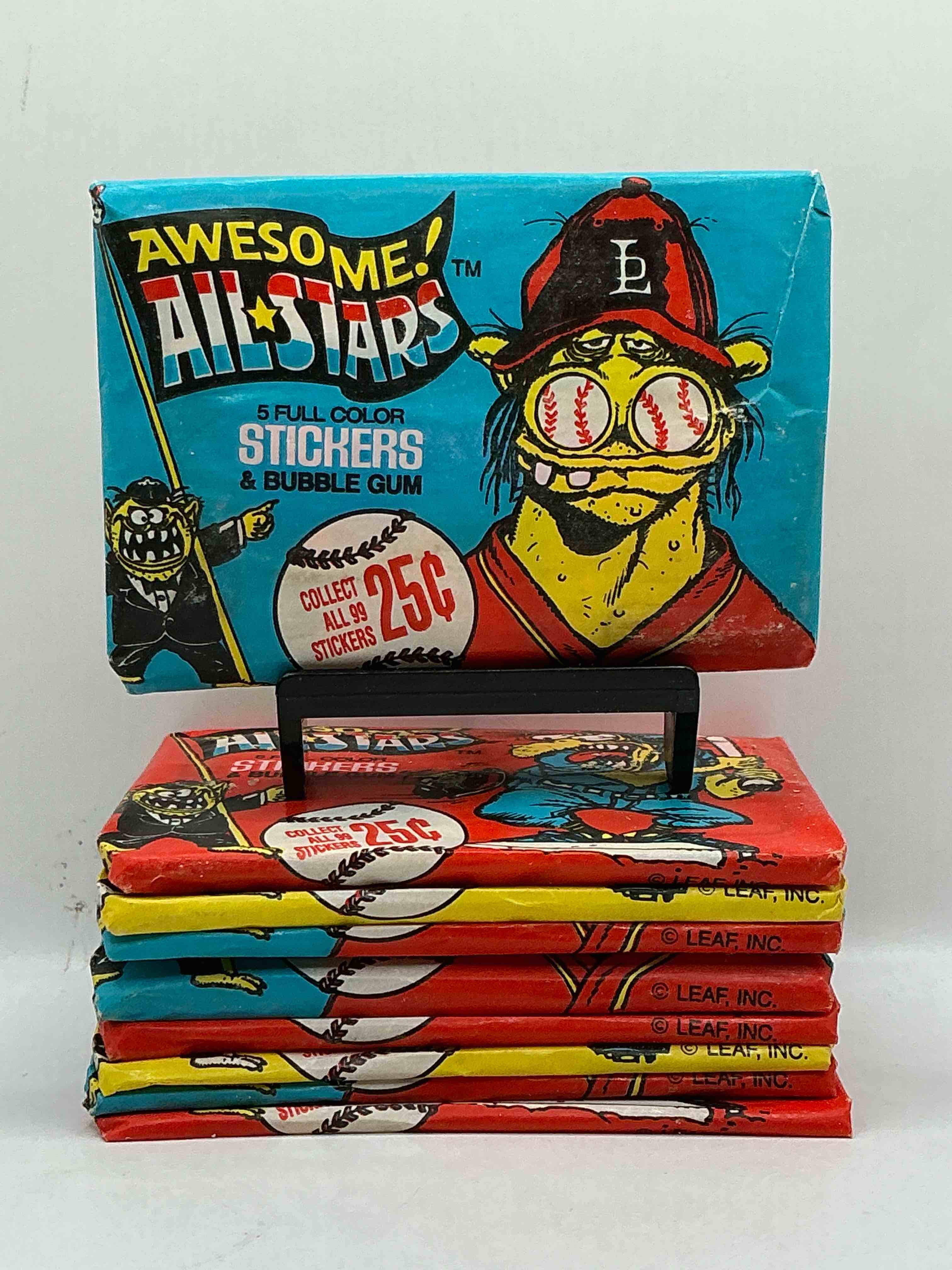 Awesome All Stars! A Gross Amount Of Fun! Unopened 1988 Awesome Baseball All Stars Character Cards! Wax Packs!